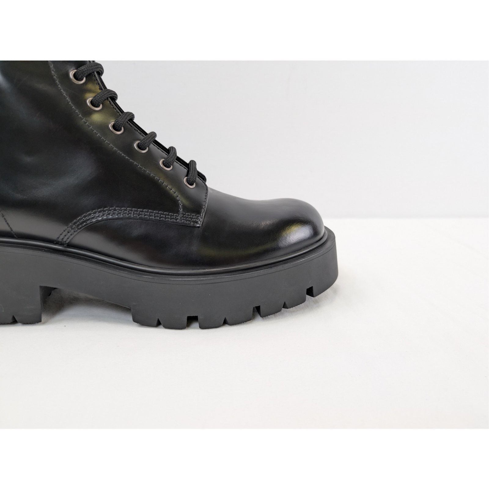 Prada o1rshd1 Monolith brushed leather and Re-Nylon boots in Black Size US 10.5 / EU 43-44 - 4 Thumbnail