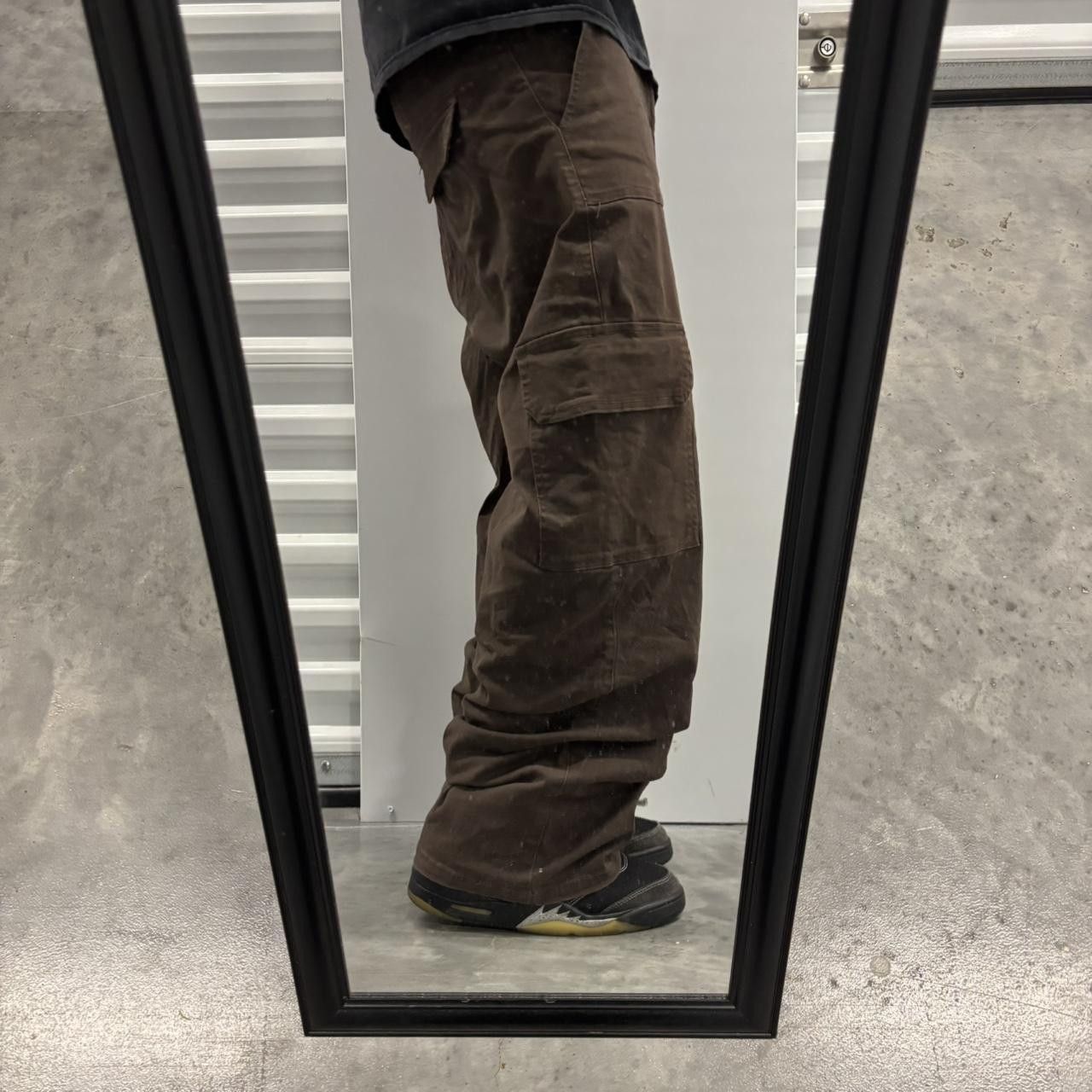 Japanese Brand × Vintage Crazy Vintage Y2K/2000s Baggy Brown Streetwear Skater Cargo Pants! Size US 32 / EU 48 - 2 Thumbnail