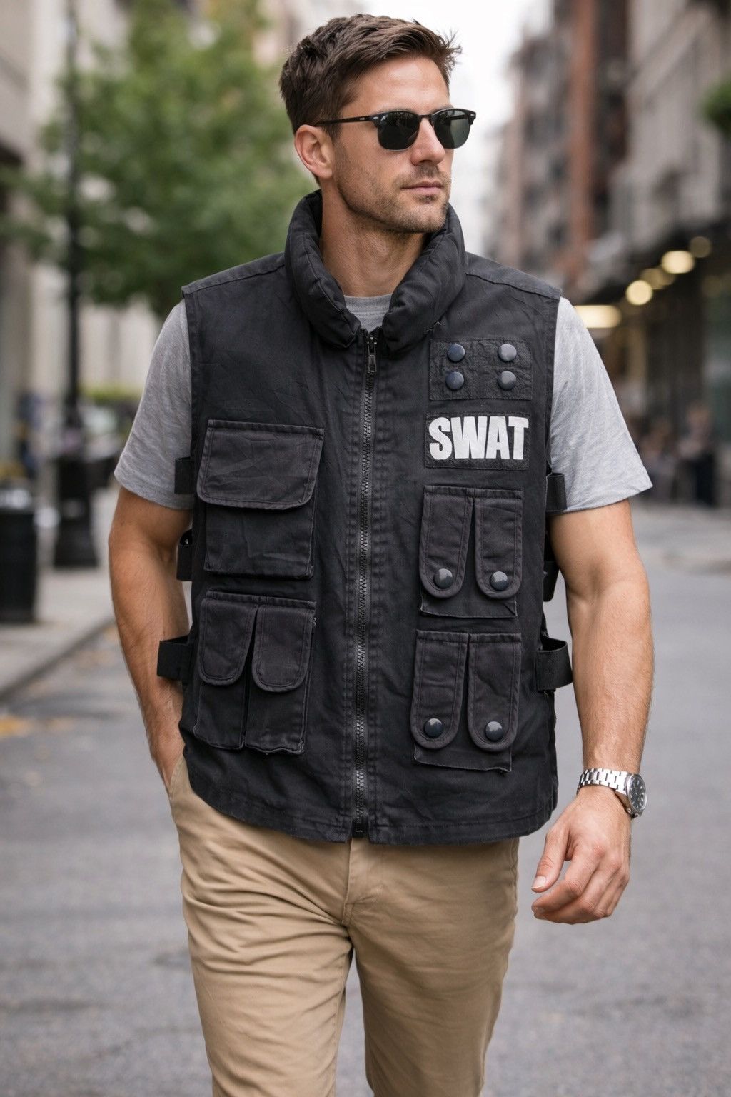 Japanese Brand Vtg New York Wish Japanese Brand SWAT Tactical Cargo Vest Size US M / EU 48-50 / 2 - 1 Thumbnail