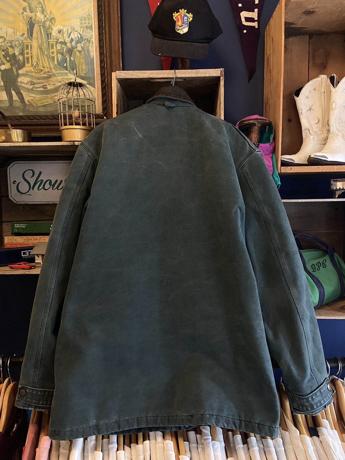Carhartt × Vintage Vintage 90s Carhartt Blanket Lined Chore Coat Made in USA Size US L / EU 52-54 / 3 - 6 Thumbnail