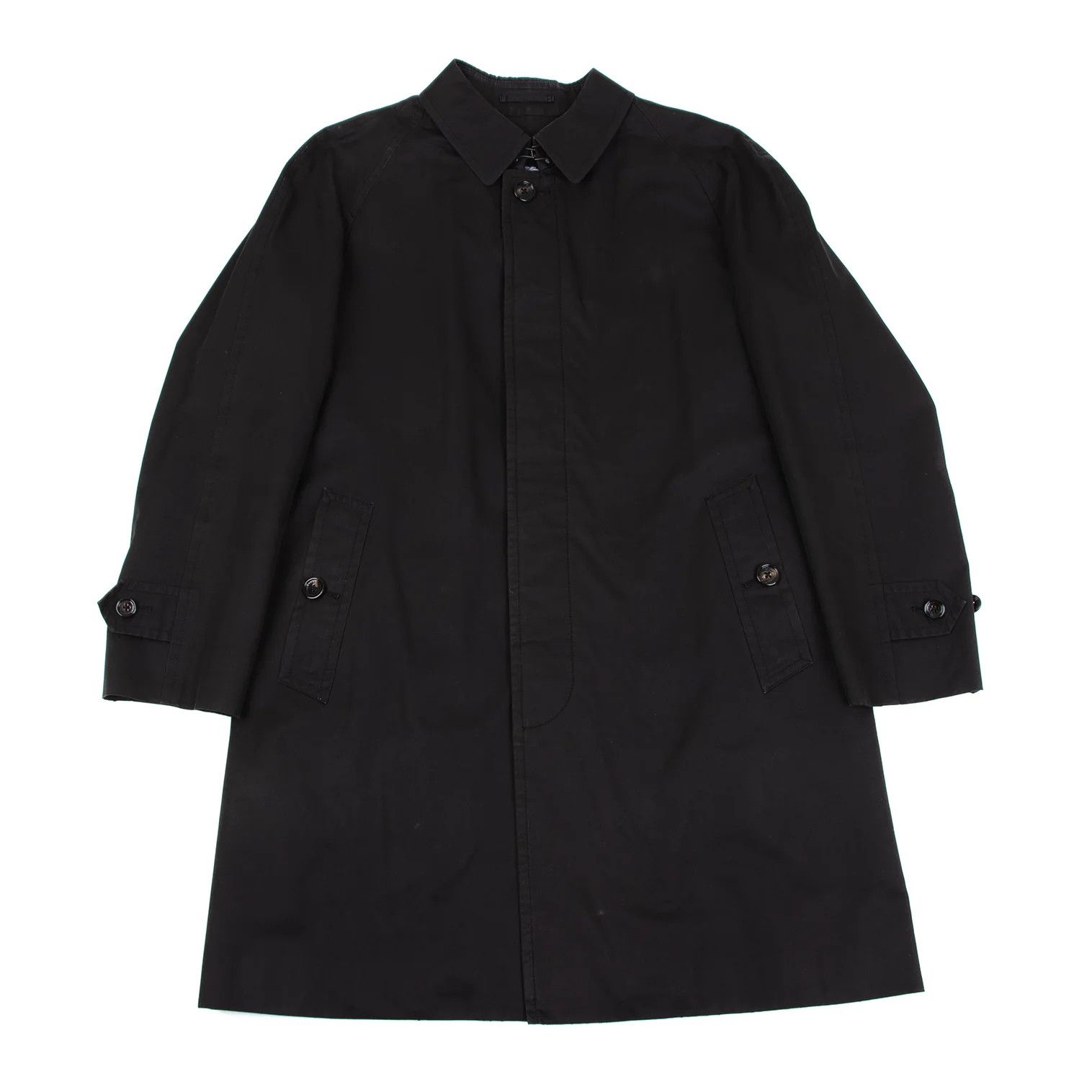 Burberry Removable Liner Check Pattern Overcoat in Black Size LL Size US L / EU 52-54 / 3 - 1 Thumbnail