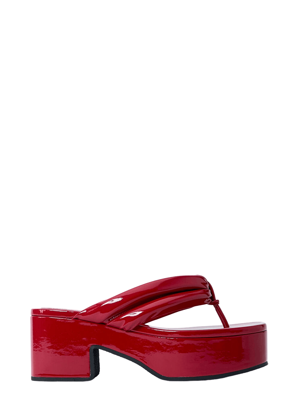 DRIES VAN NOTEN Red Platform Sandals New And Authentic