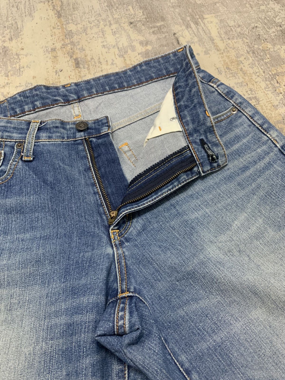 Japanese Brand Vintage Edwin Japanese Distressed Straight Fit Jeans Size US 32 / EU 48 - 7 Thumbnail