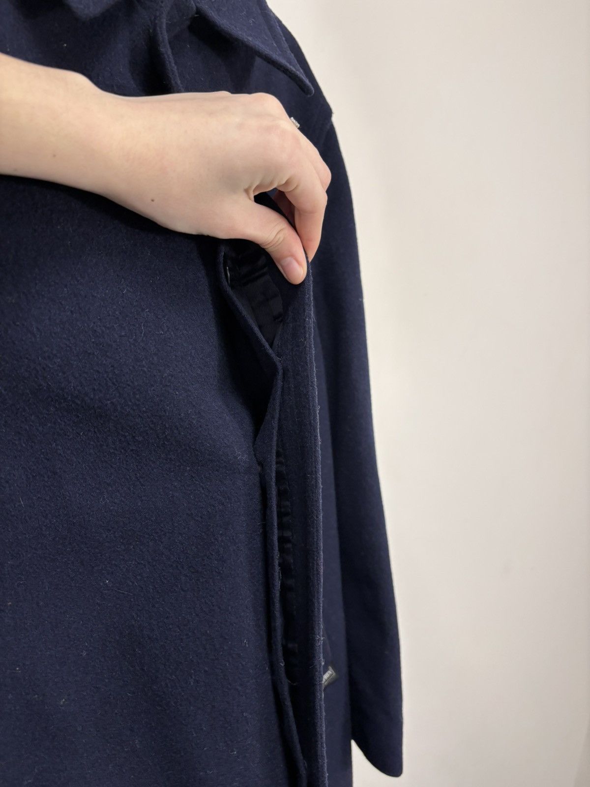 Other Vintage Lodenfrey Men’s Navy Blue Wool Long Coat Overcoat Size US M / EU 48-50 / 2 - 8 Thumbnail