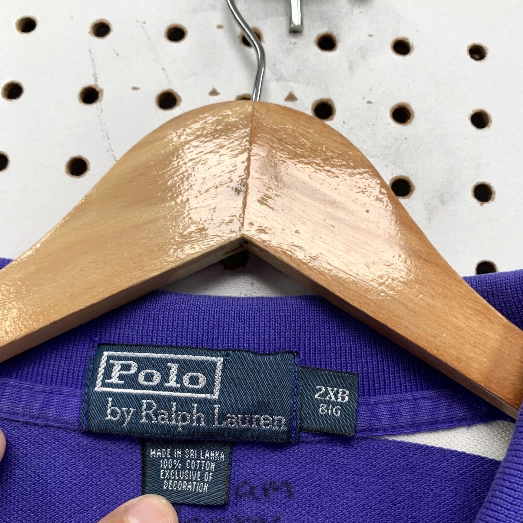 Polo Ralph Lauren Polo Ralph Lauren Striped Shirt Mens BIG 2XB Blue White Preppy Shirt Size US XXL / EU 58 / 5 - 6 Thumbnail