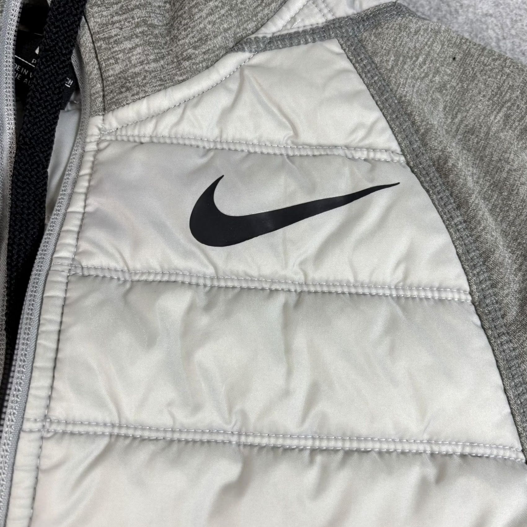 Nike Nike Jacket Mens S Gray Hooded Full Zip Insulated Puffer Fleece Comfortable Size US S / EU 44-46 / 1 - 6 Thumbnail