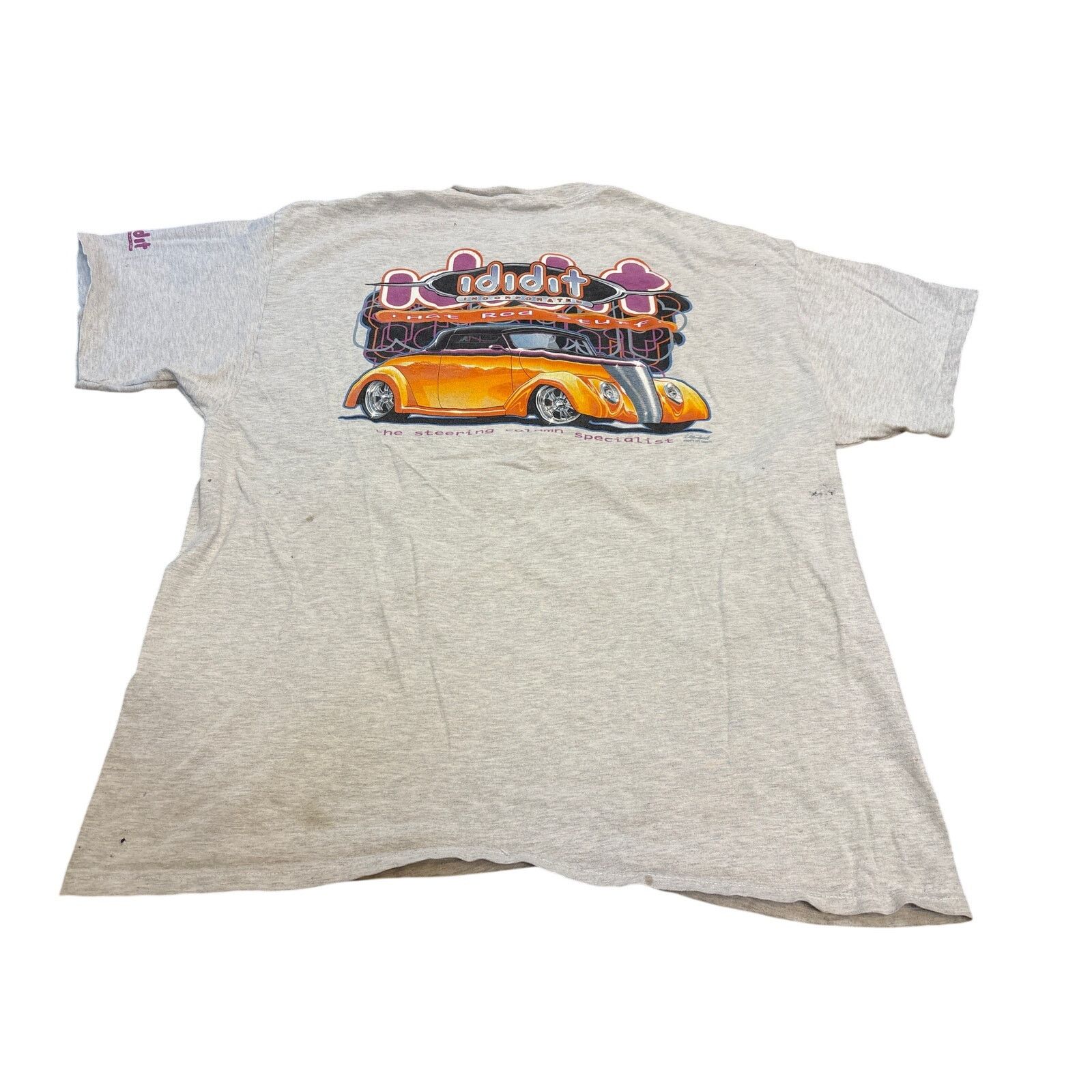 Hanes Vintage Y2K thrashed Ididit incorporated Hot Rod XXL shirt Size US XXL / EU 58 / 5 - 7 Thumbnail