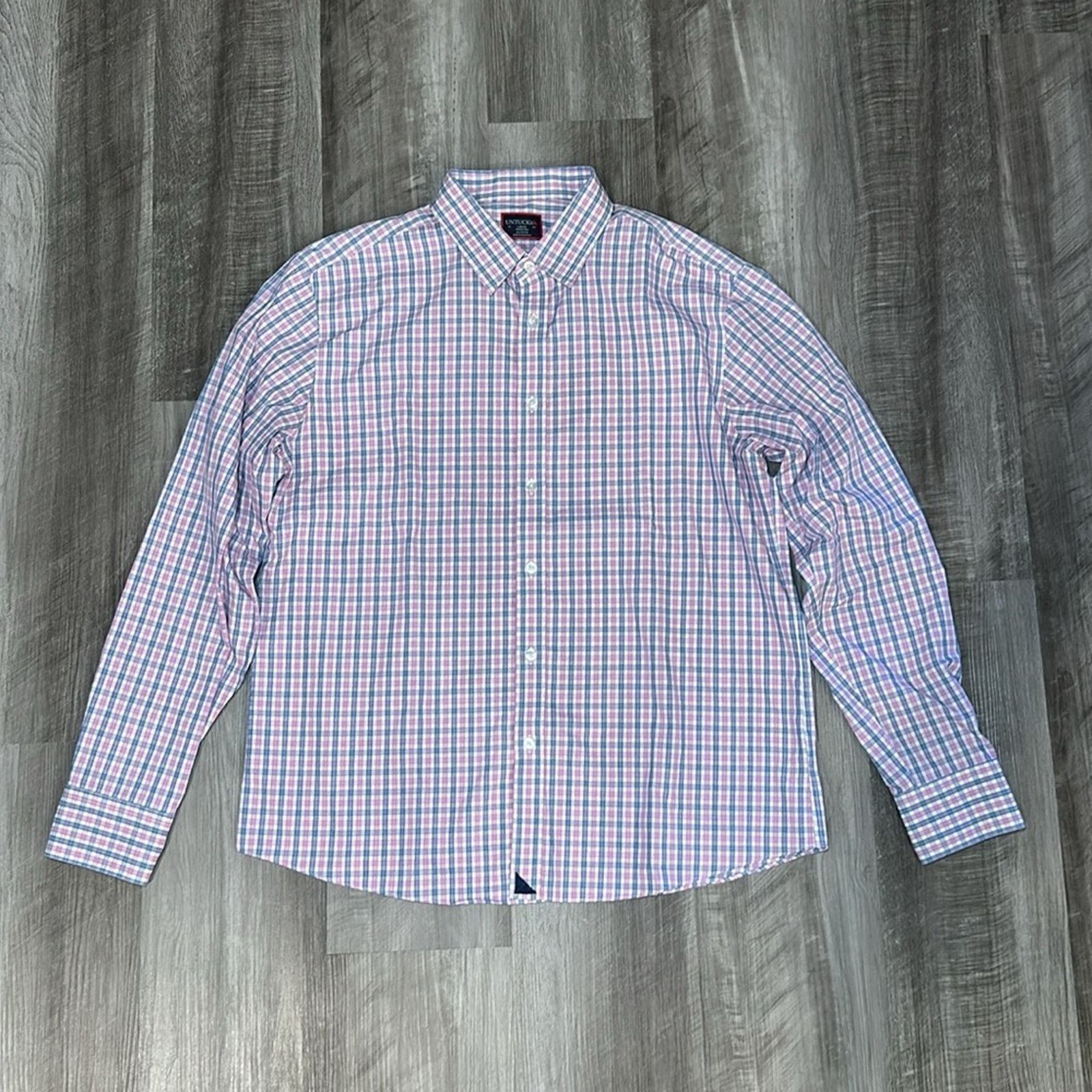 UNTUCKit UNTUCKit Dolcetto Wrinkle Free Checkered Long Sleeve - Large Size US L / EU 52-54 / 3 - 2 Thumbnail