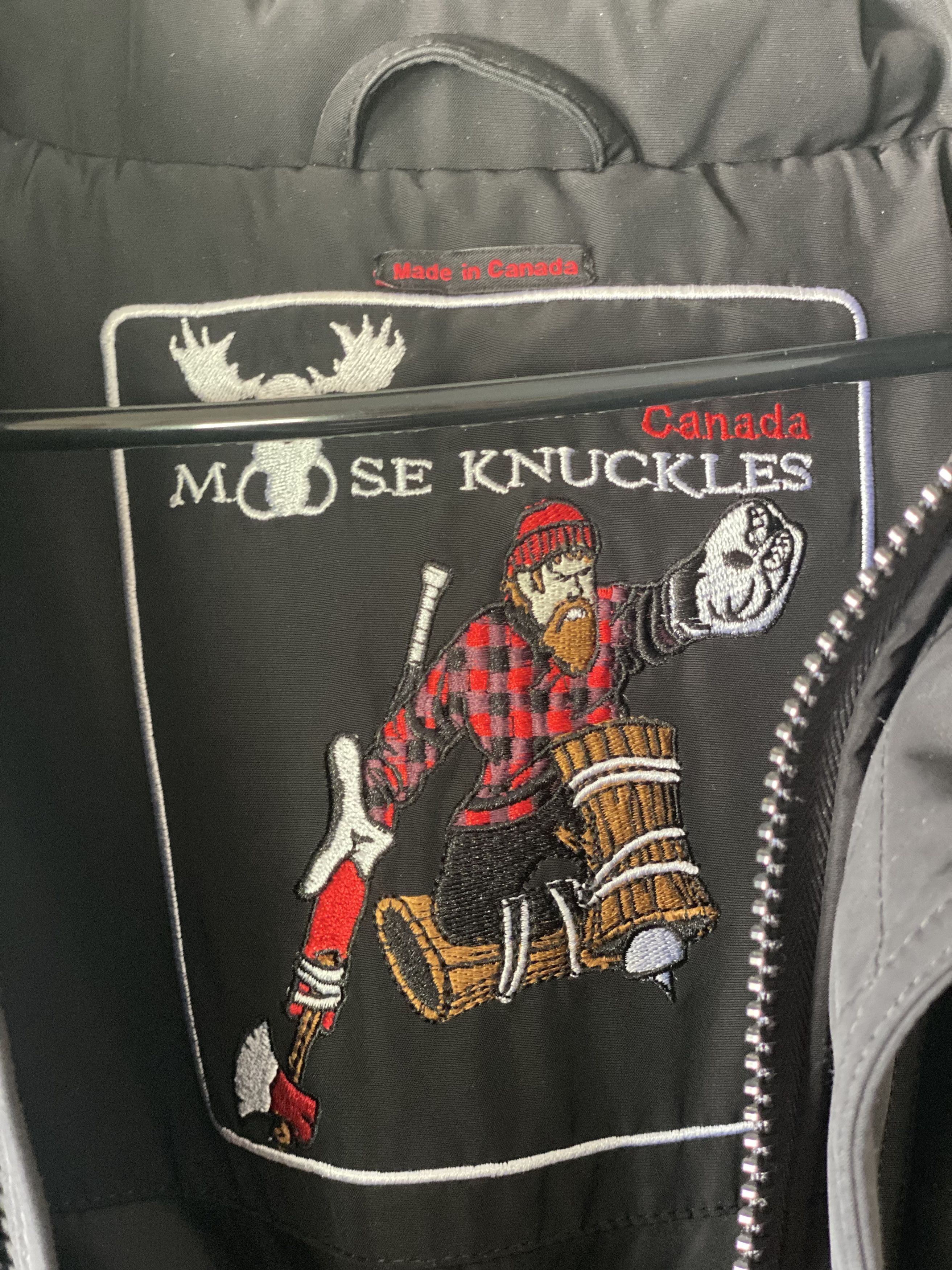 Moose Knuckles Moose Knuckles Men's Algonquin Jacket Black w Silver Fox Fur Size US XXL / EU 58 / 5 - 6 Thumbnail