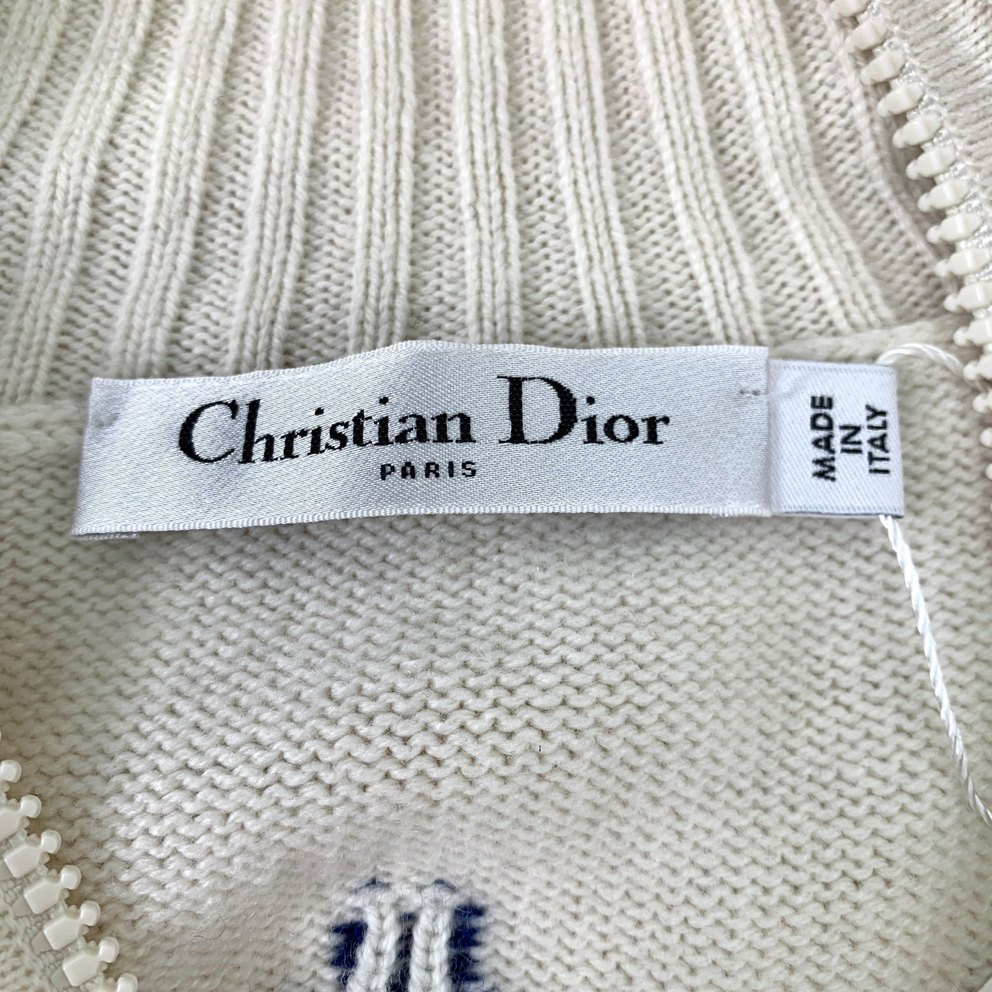 Dior Christian Dior Womens Wool & Cashmere Zip-Up Cardigan With S Size XS / US 0-2 / IT 36-38 - 6 Thumbnail
