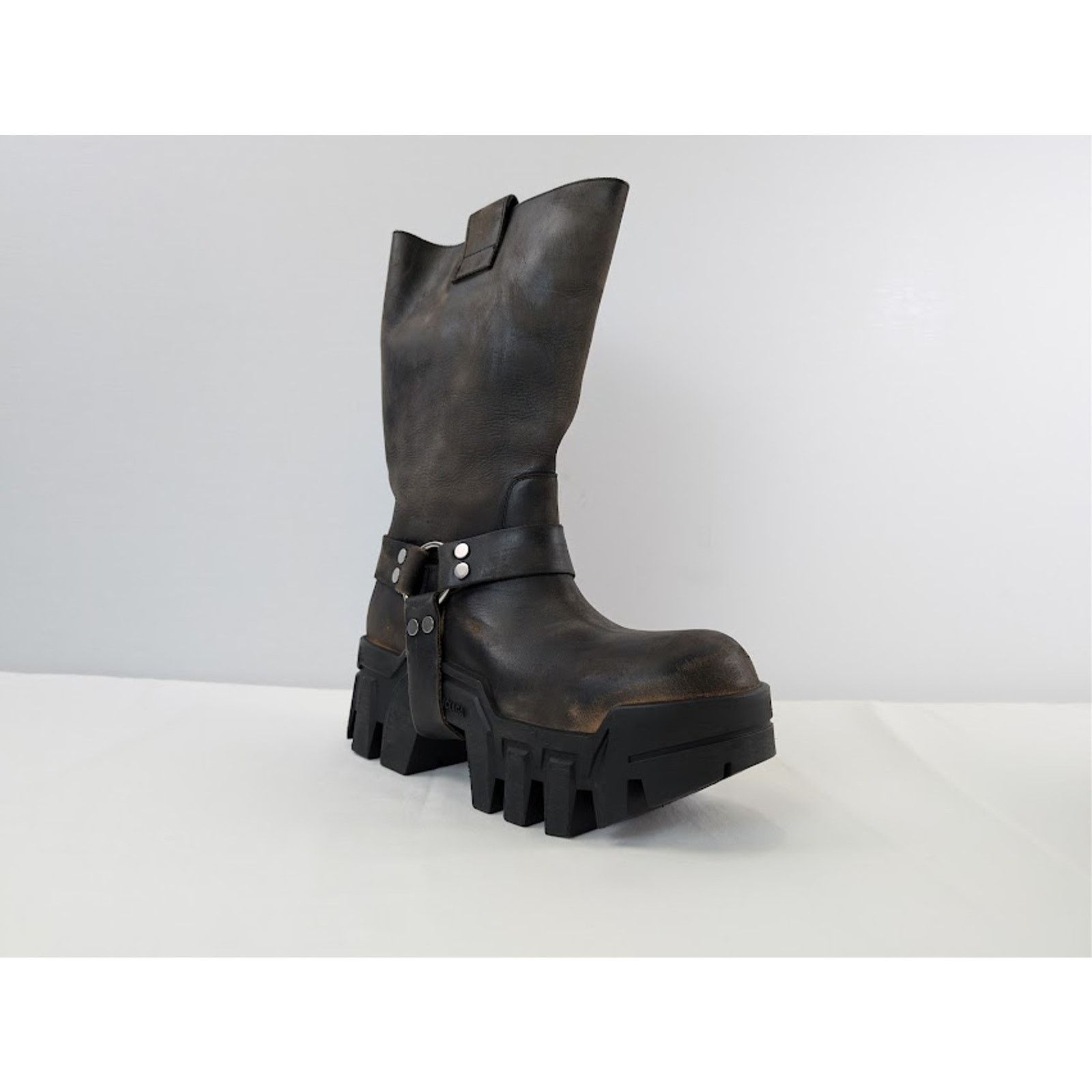 Balenciaga o1rshd1 Q:2 / Bulldozer Harness Boots in Faded Black Size US 8 / EU 41 - 2 Thumbnail