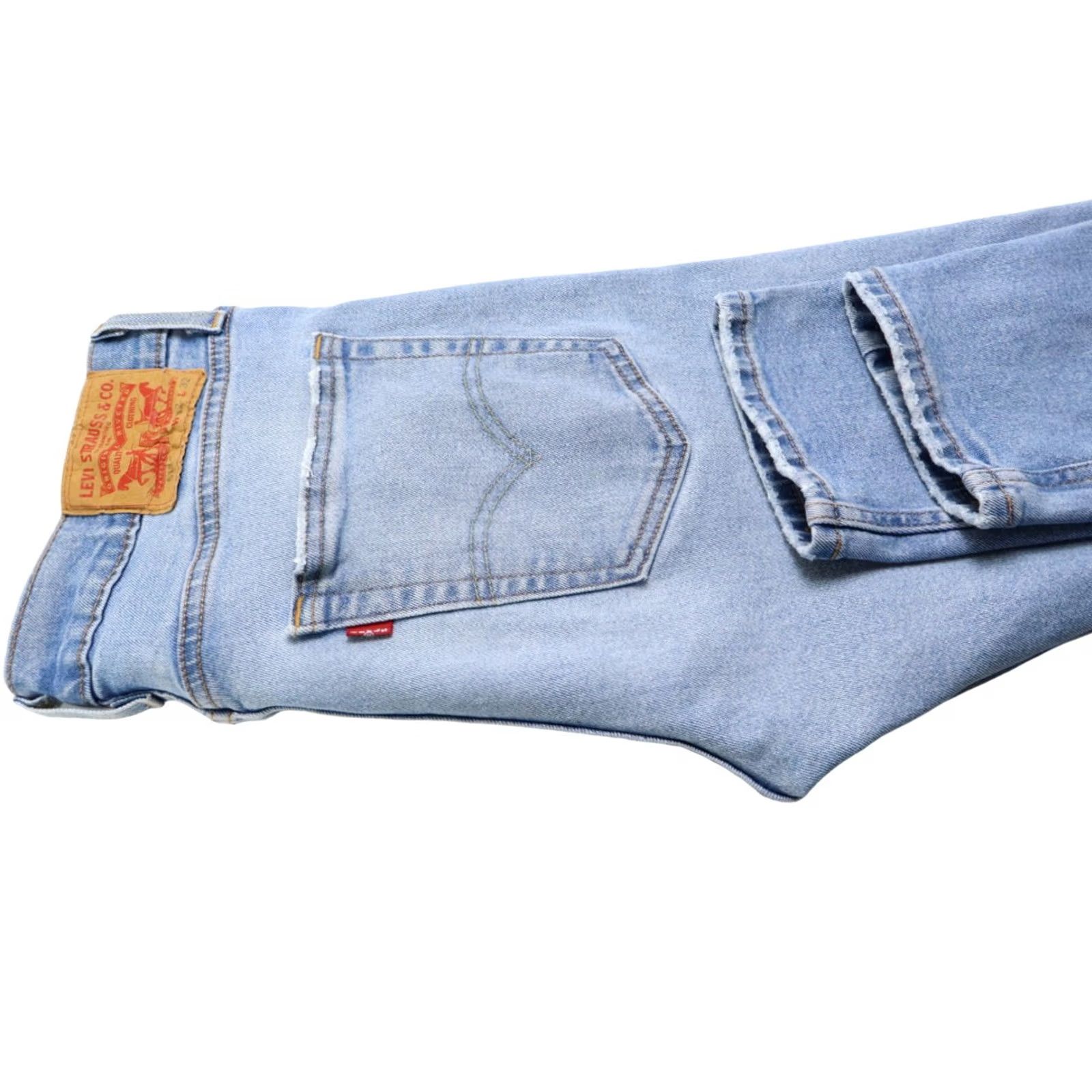 Levi's LEVI'S 512 Jeans Men's W32/L32 Slim Tapered Fit Whiskers Faded Blue Denim Size US 32 / EU 48 - 6 Thumbnail