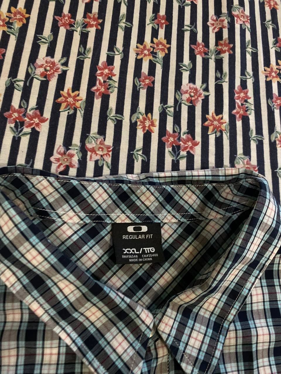 Oakley Oakley Men's Button Down Casual Shirt Plaid Size US XXL / EU 58 / 5 - 4 Thumbnail