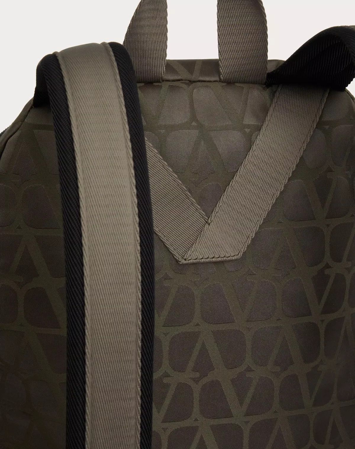 Valentino oc11z0725 Size: OS/ Toile Iconographe Backpack in Army Green Size ONE SIZE - 7 Thumbnail