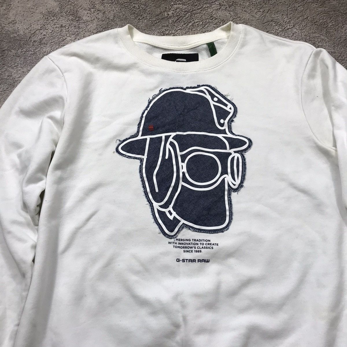 Vintage Vintage Y2K G Star Raw Graphic Sweatshirt Streetwear Slim L Size US L / EU 52-54 / 3 - 3 Thumbnail