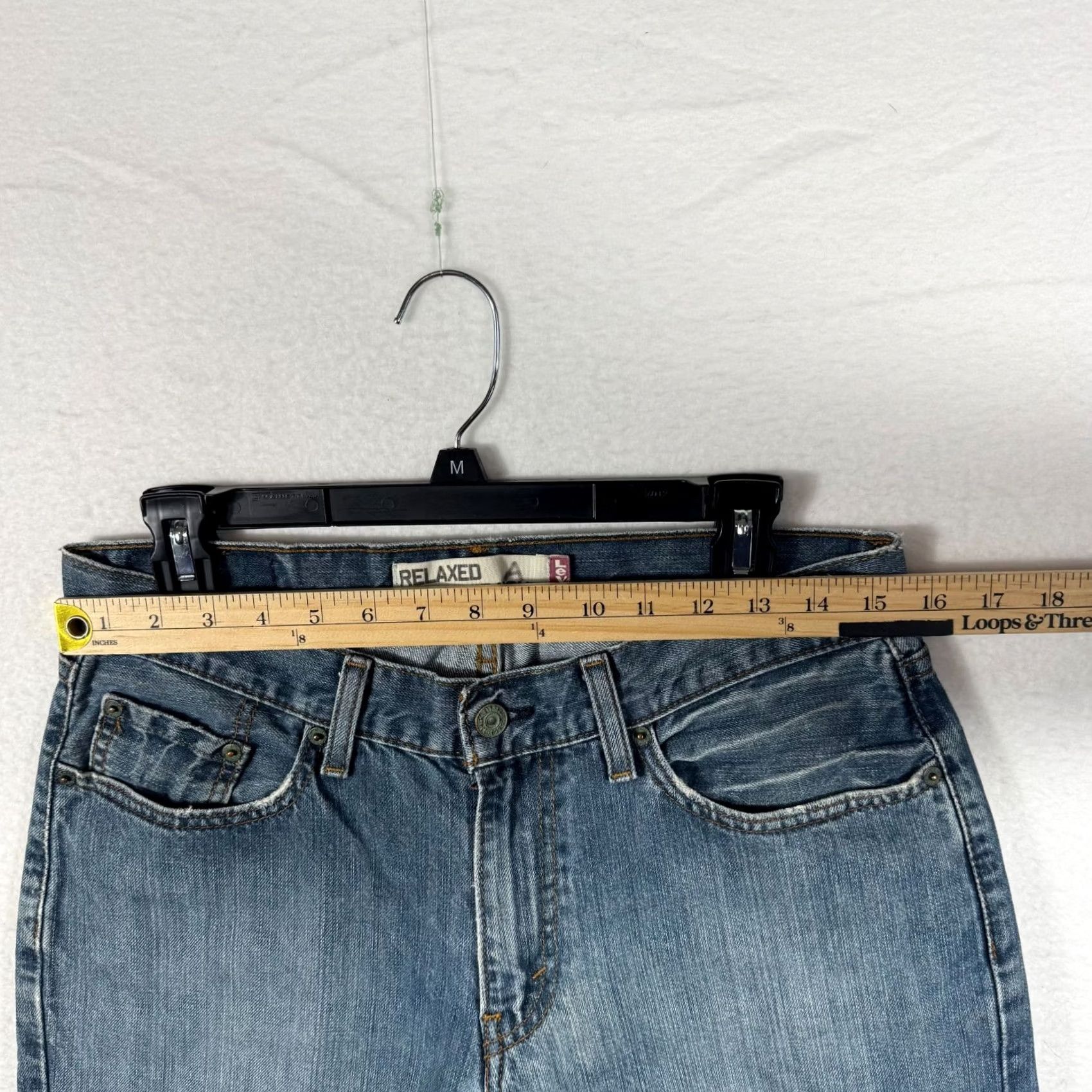 Levi's VINTAGE Levi's 559 Jeans Mens 30x30 Relaxed Straight Denim Blue 5-Pocket Pocketed Distress 559 Model Levi's 500 Series Mens ViNTage Size US 30 / EU 46 - 7 Thumbnail