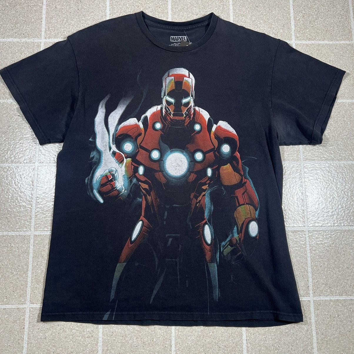 Marvel Comics × Vintage Vintage Iron Man Promo Big Graphic Black T-Shirt Marvel Size US L / EU 52-54 / 3 - 1 Thumbnail