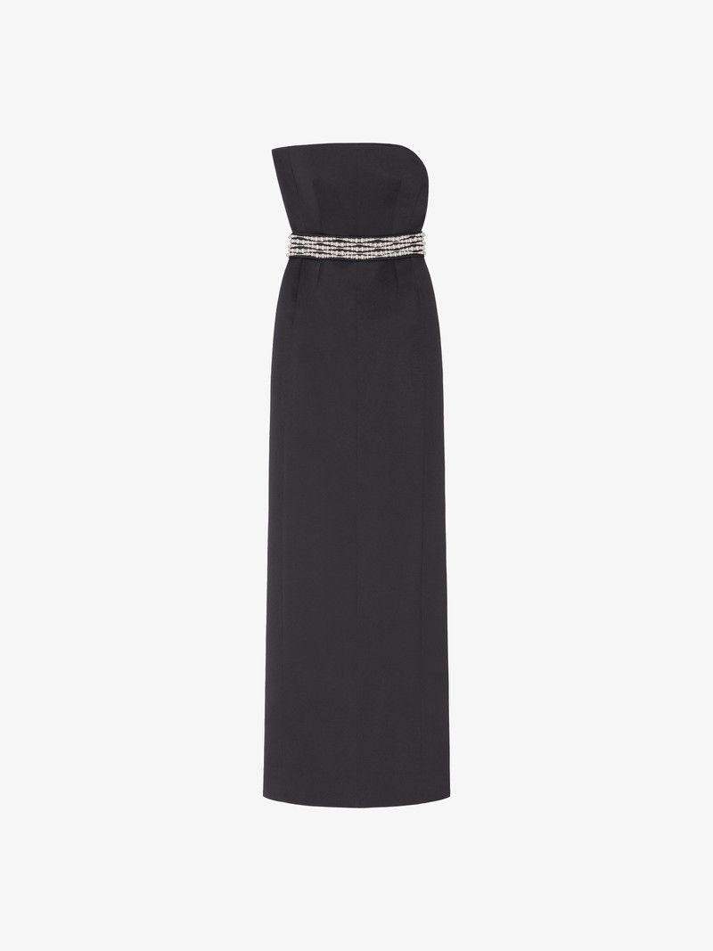Givenchy o1n1vont0326 Evening Bustier Dress in Black Size M / US 6-8 / IT 42-44 - 1 Thumbnail
