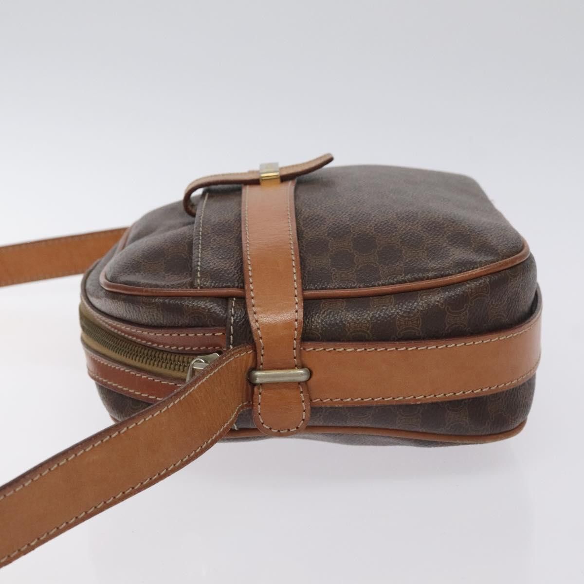 Celine CELINE Macadam Canvas Shoulder Bag Pvc Leather Brown Gold Size ONE SIZE - 5 Thumbnail