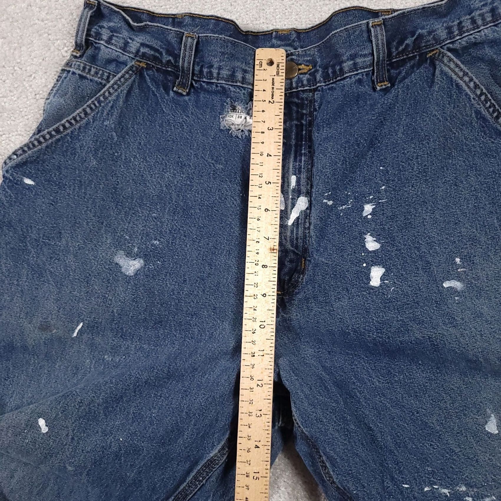 Carhartt Carhartt B13 Dungaree Carpenter Denim Jeans Blue Mens 38x32 Grunge Workwear Size US 38 / EU 54 - 6 Thumbnail