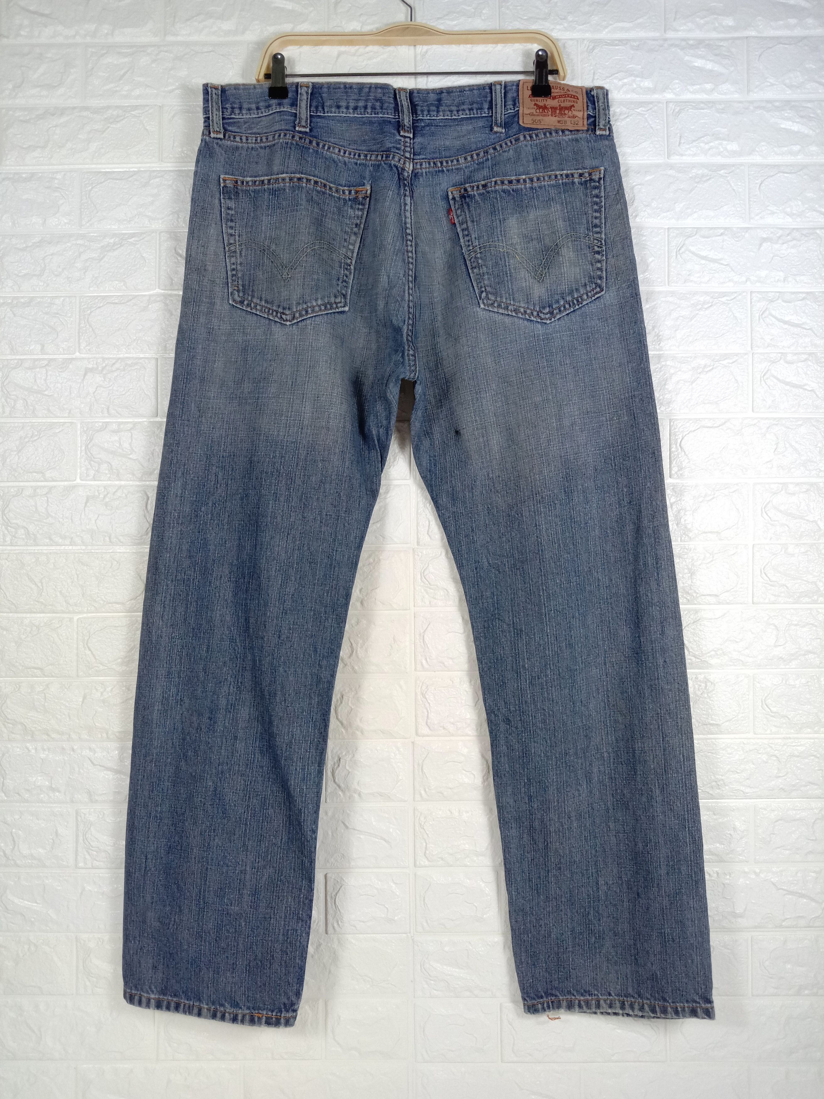 Levi's Vintage Levi's 505 Jeans Earth Tone Straight Fit Denim Size US 38 / EU 54 - 5 Thumbnail