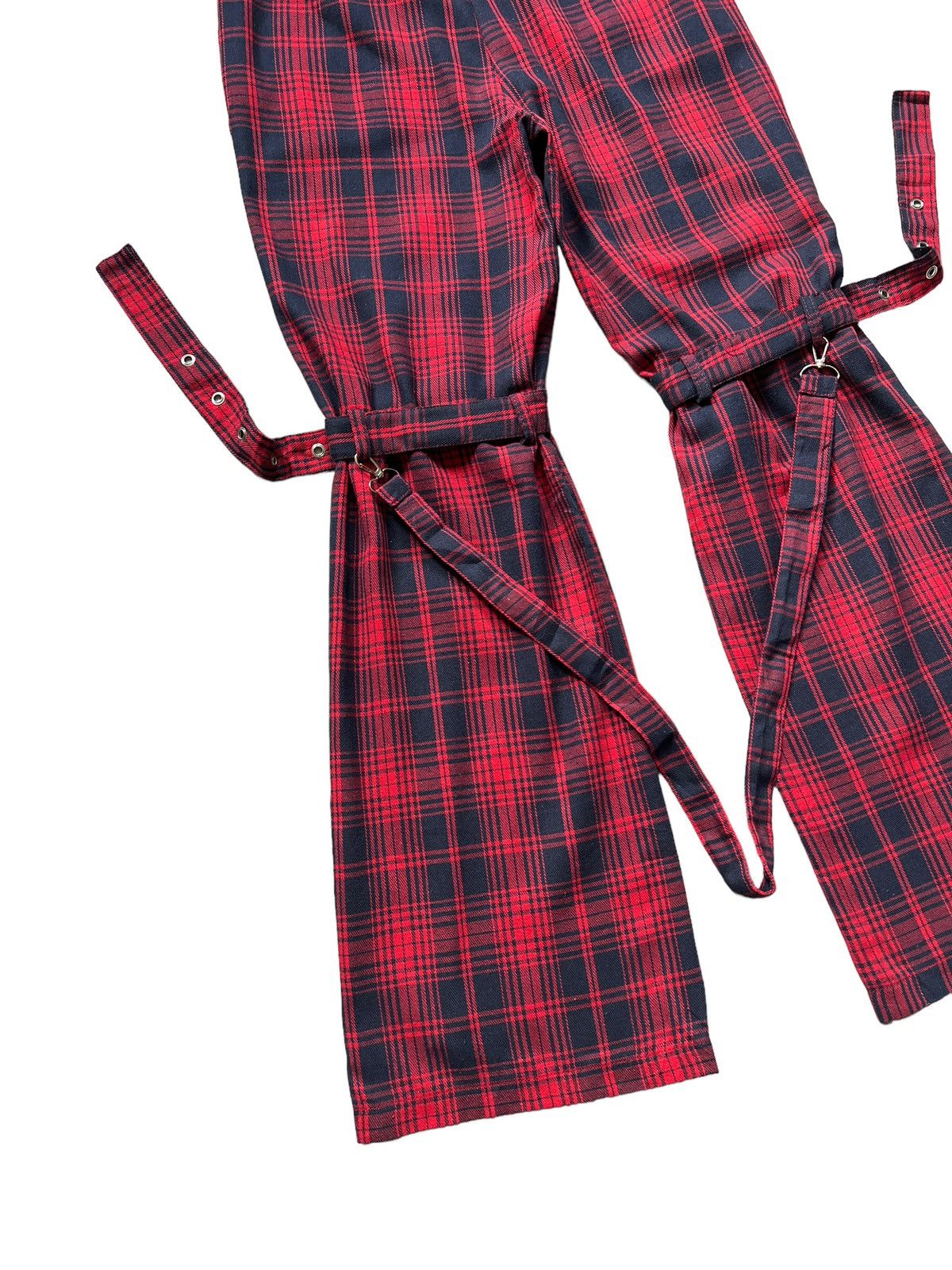 Japanese Brand Unknown Tartan Punk Bondage Pants Size US 27 - 6 Thumbnail