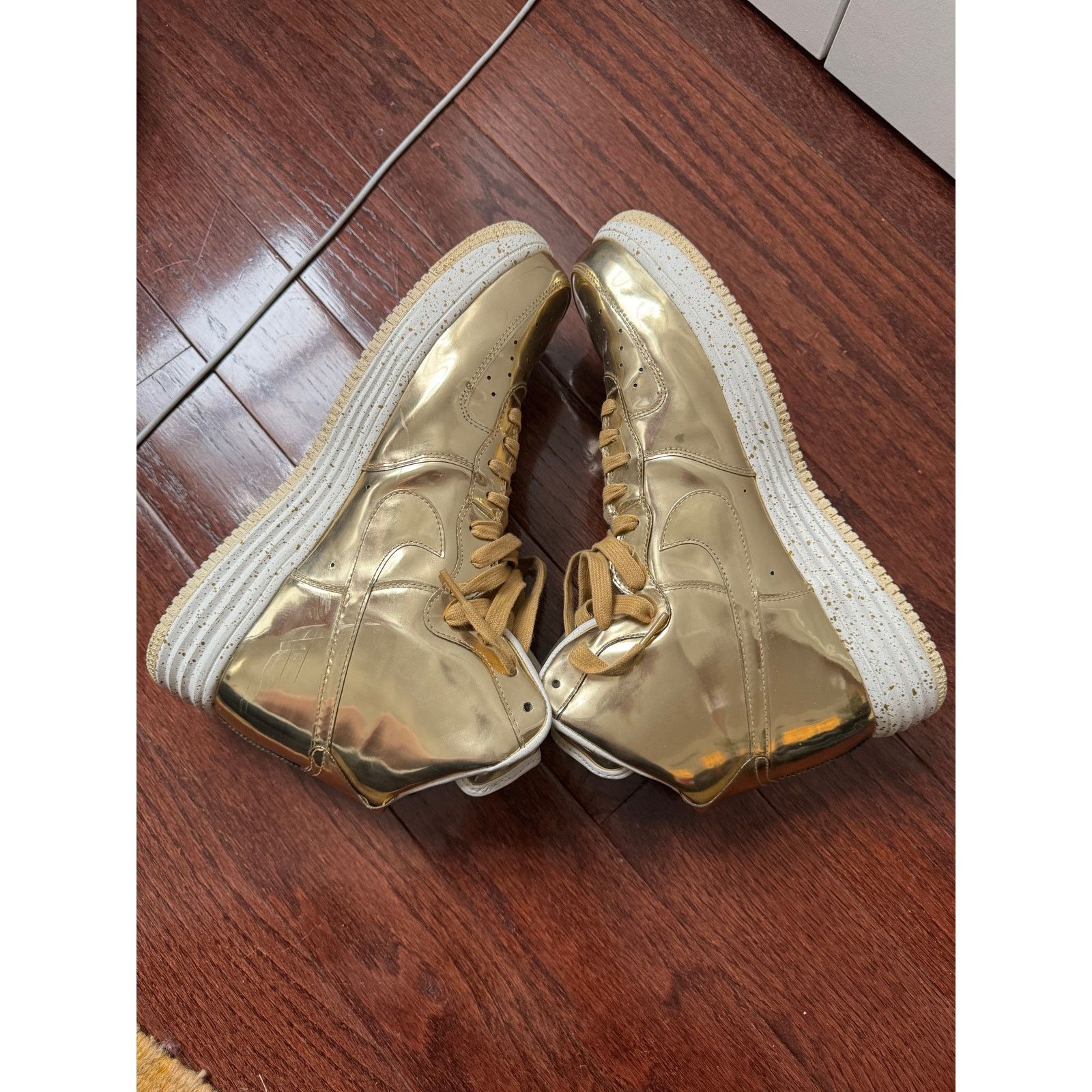 Nike Lunar Force 1 Hi Sp 'Liquid Gold' Size US 12 / EU 45 - 6 Thumbnail
