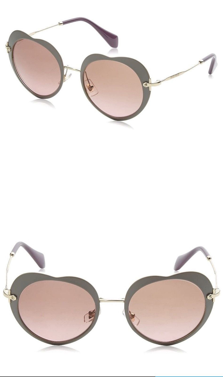 Heart-Shaped Lens Miu Miu Sunglasses