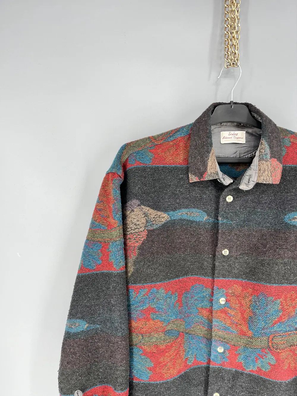 Vintage Vintage Sisley High Grade Western Wear Wool Blanket Jacket Size US M / EU 48-50 / 2 - 4 Thumbnail