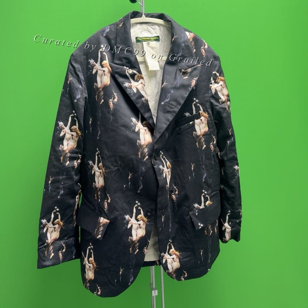 Paul Harnden Shoemakers PaulHarnden Black Classical Print Blazer