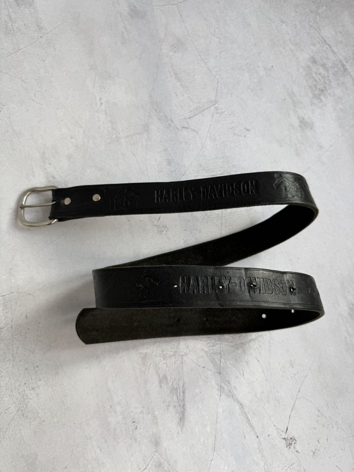 Harley Davidson Harley Davidson Leather Black Belt Size ONE SIZE - 2 Thumbnail
