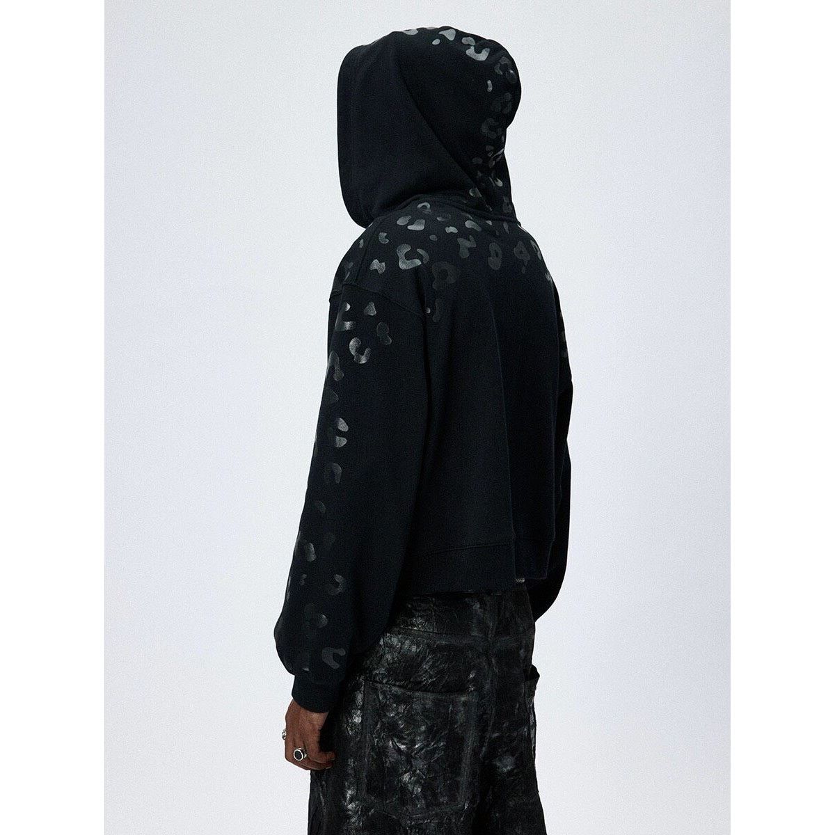 Japanese Brand Leopard Cheetah Print Zip Up Hoodie Jeremy Scott x Adidas Size US M / EU 48-50 / 2 - 2 Thumbnail