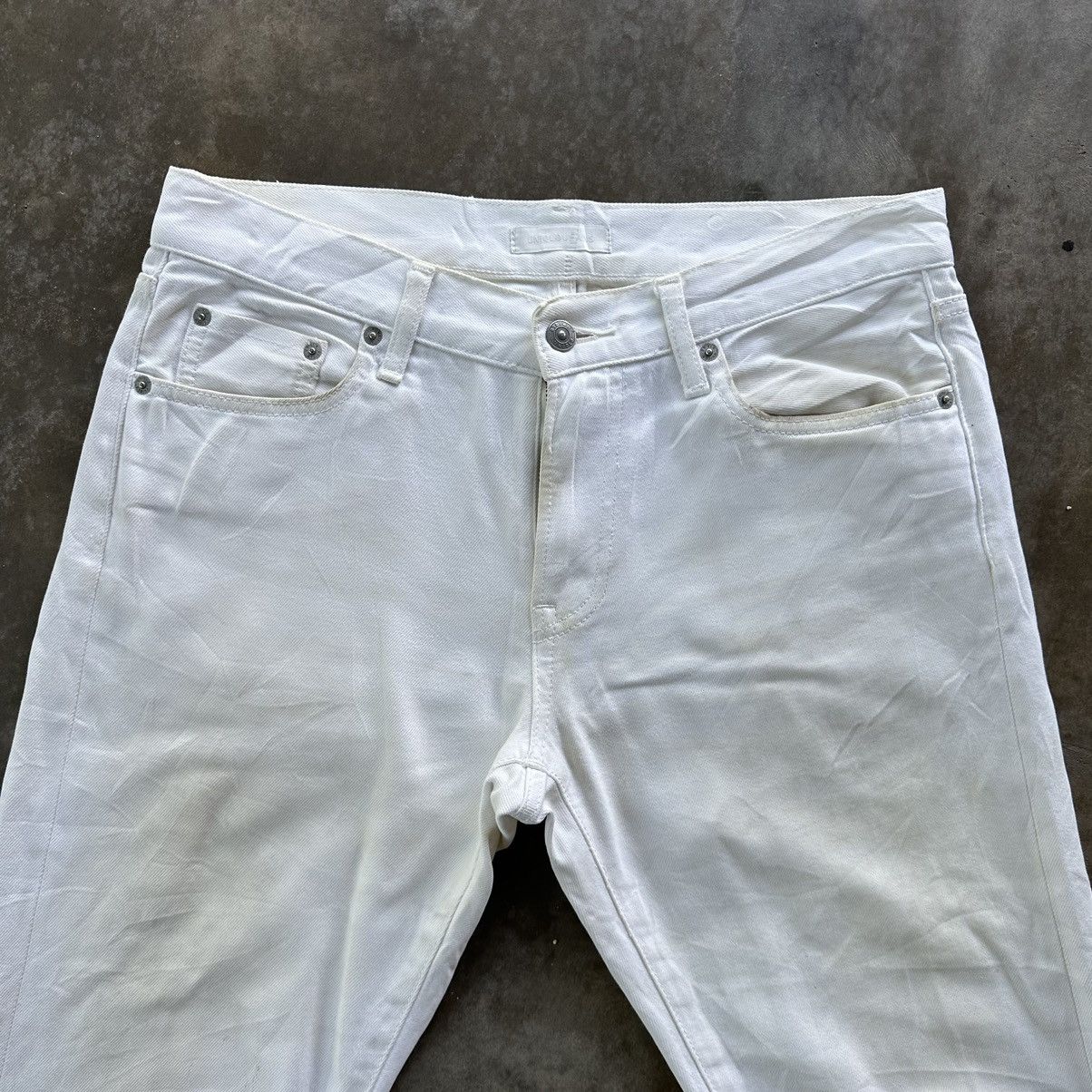 Japanese Brand × Vintage Vintage Uniqlo White Yellowish Casual Trousers Pant Size US 32 / EU 48 - 3 Thumbnail