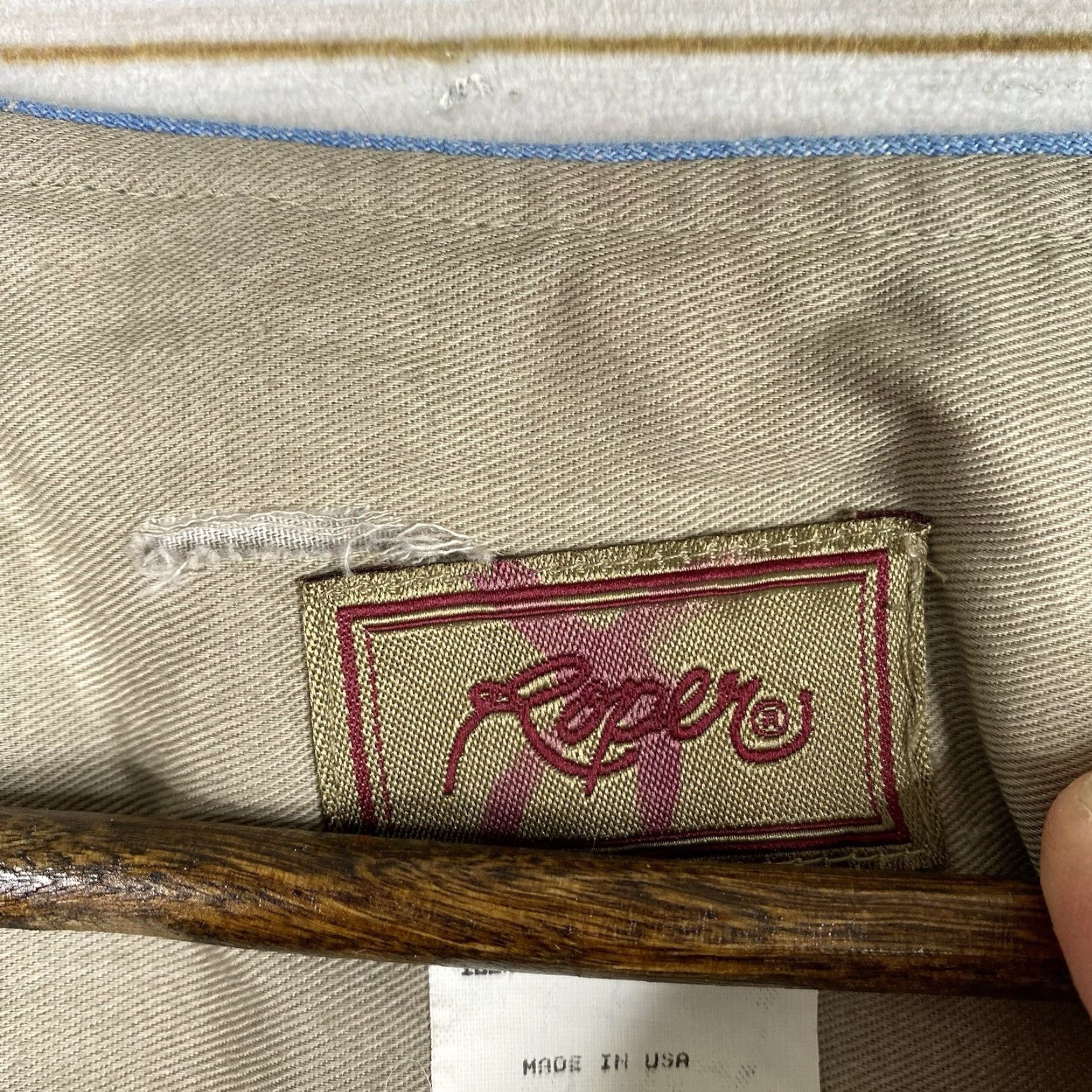 Roper VINTAGE Roper Shirt Womens XL Geometric Twill 100% Cotton Button-Up Western Cowboy Horse USA Made Size XL / US 12-14 / IT 48-50 - 4 Thumbnail