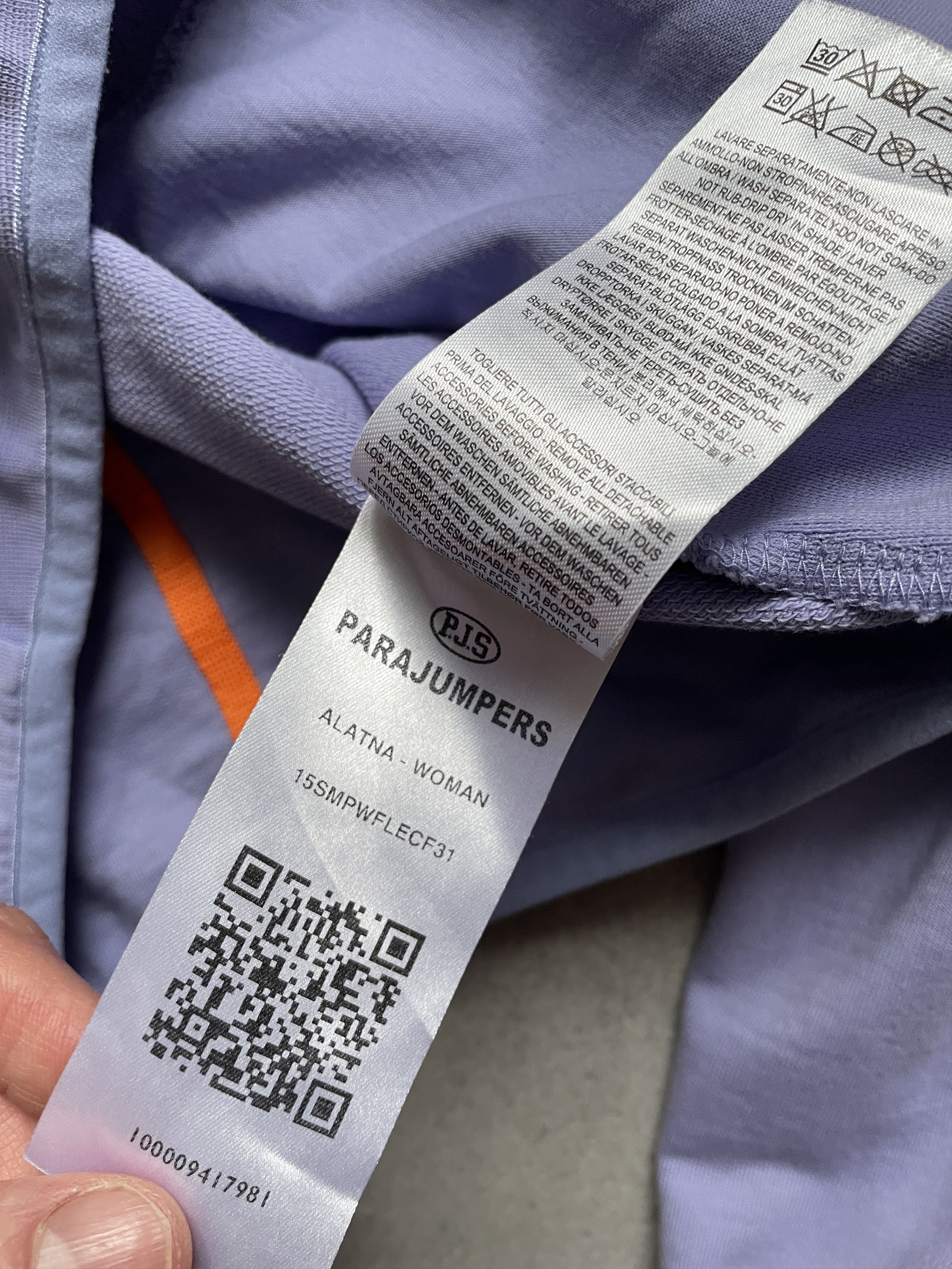 Other PARAJUMPERS LIGHT PURPLE ZIP TRACK TOP OUTDOOR Size XL / US 12-14 / IT 48-50 - 7 Thumbnail
