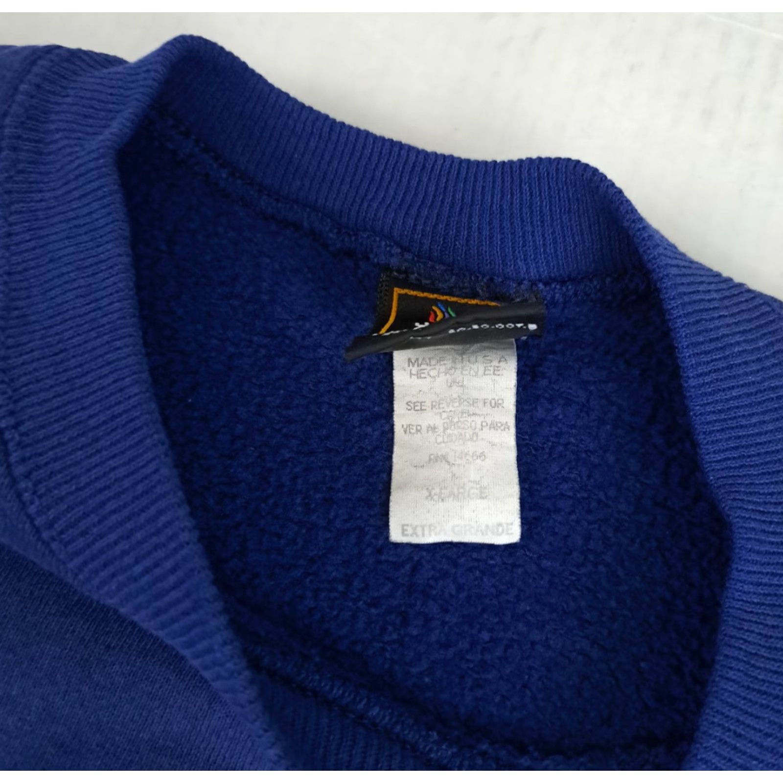 X-LARGE VINTAGE Olympics USA Made Dark Blue Embroidered Sweatshirt X-Large JC Penney Unisex Adults Sweatshirt 90s Embroidered USA Size US XL / EU 56 / 4 - 3 Thumbnail