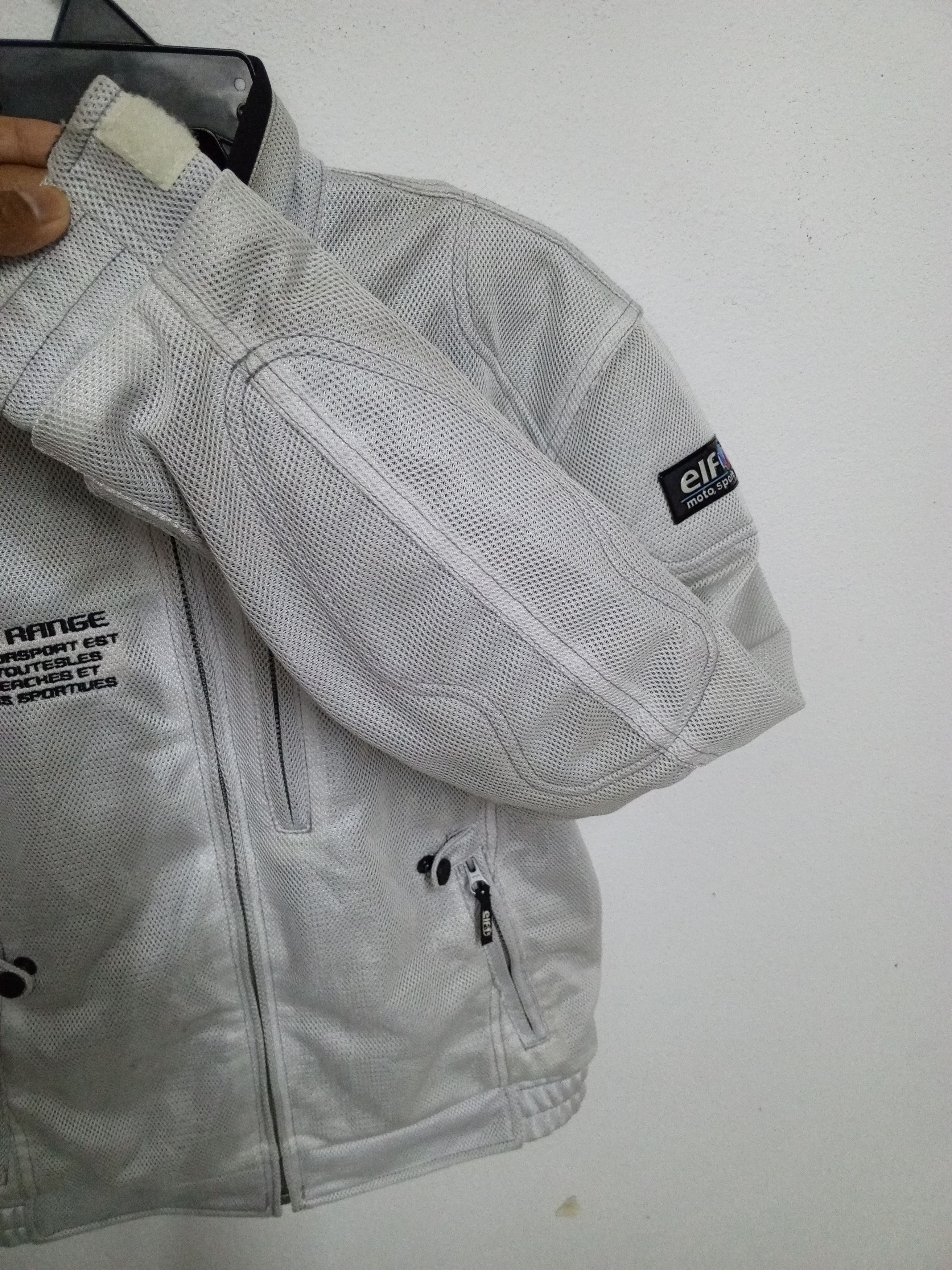 Vintage EIF MOTO SPORT JACKET WHITE/GRAY Size US L / EU 52-54 / 3 - 5 Thumbnail
