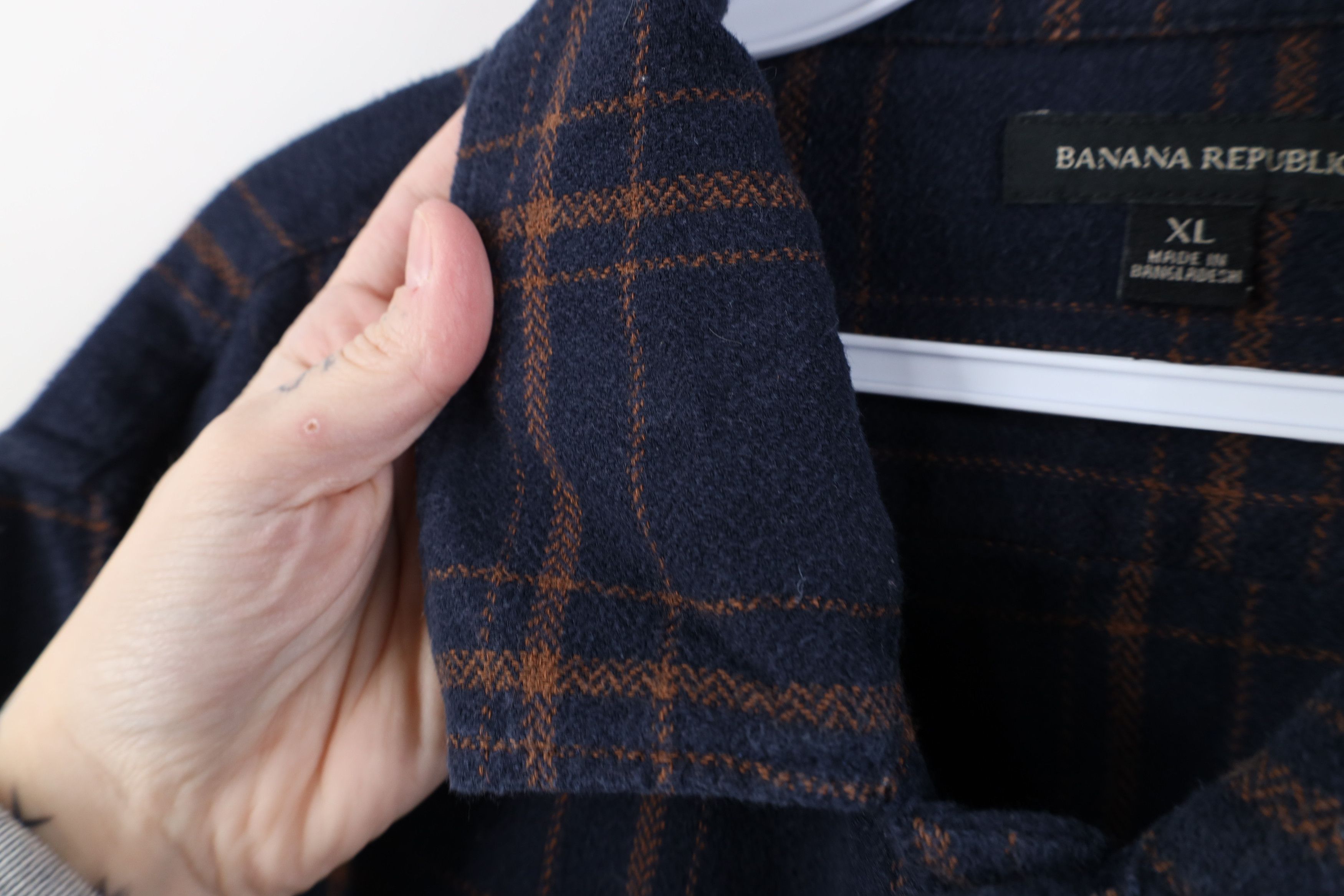 Banana Republic Banana Republic Pocket Flannel Collared Button Shirt Plaid Size US XL / EU 56 / 4 - 6 Thumbnail