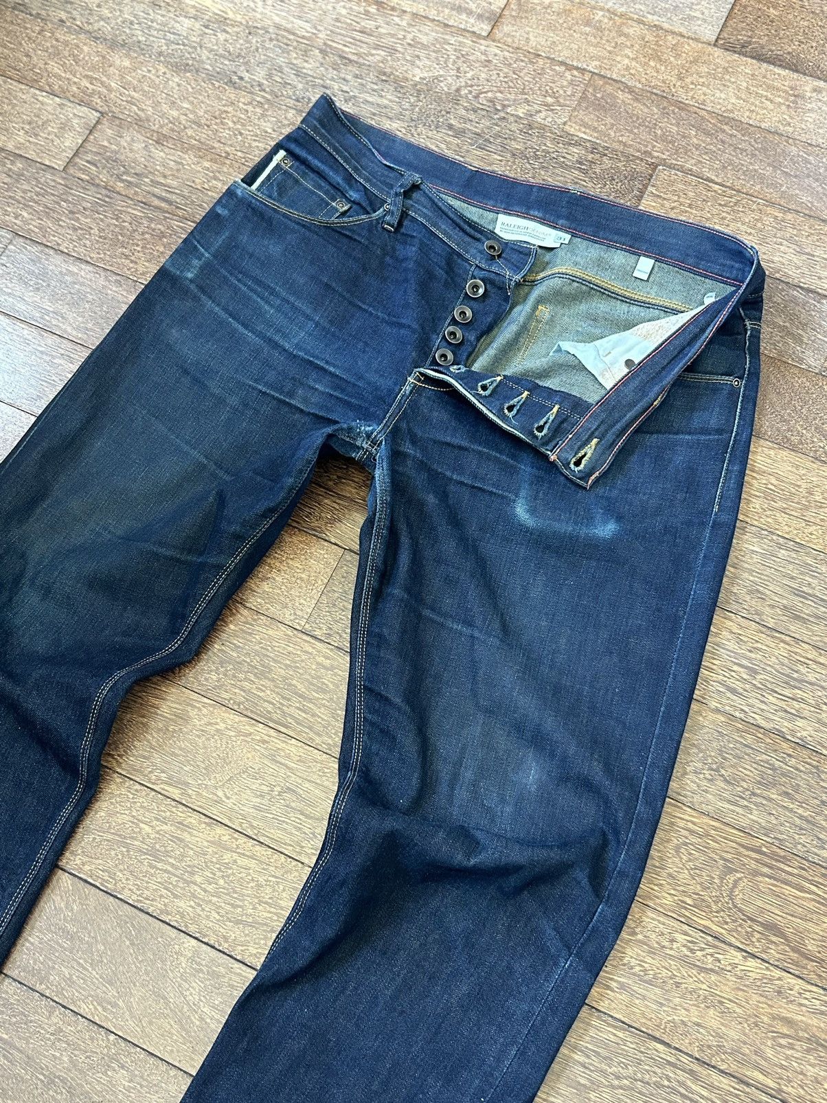 Japanese Brand × Raleigh Denim Raleigh Denim Graham Selvage Raw Original Size 31 Size US 31 - 5 Thumbnail