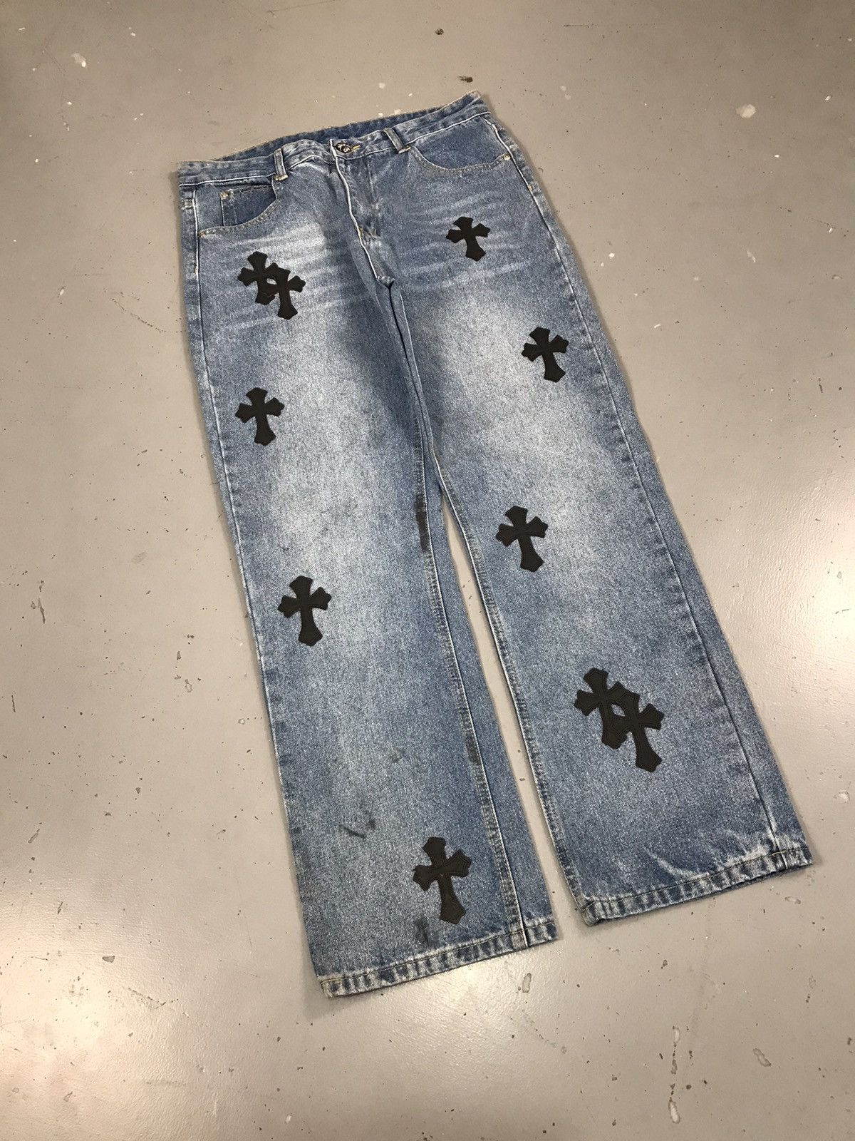 Vintage Rare vintage ch inspired patch denim pant Size US 34 / EU 50 - 2 Thumbnail