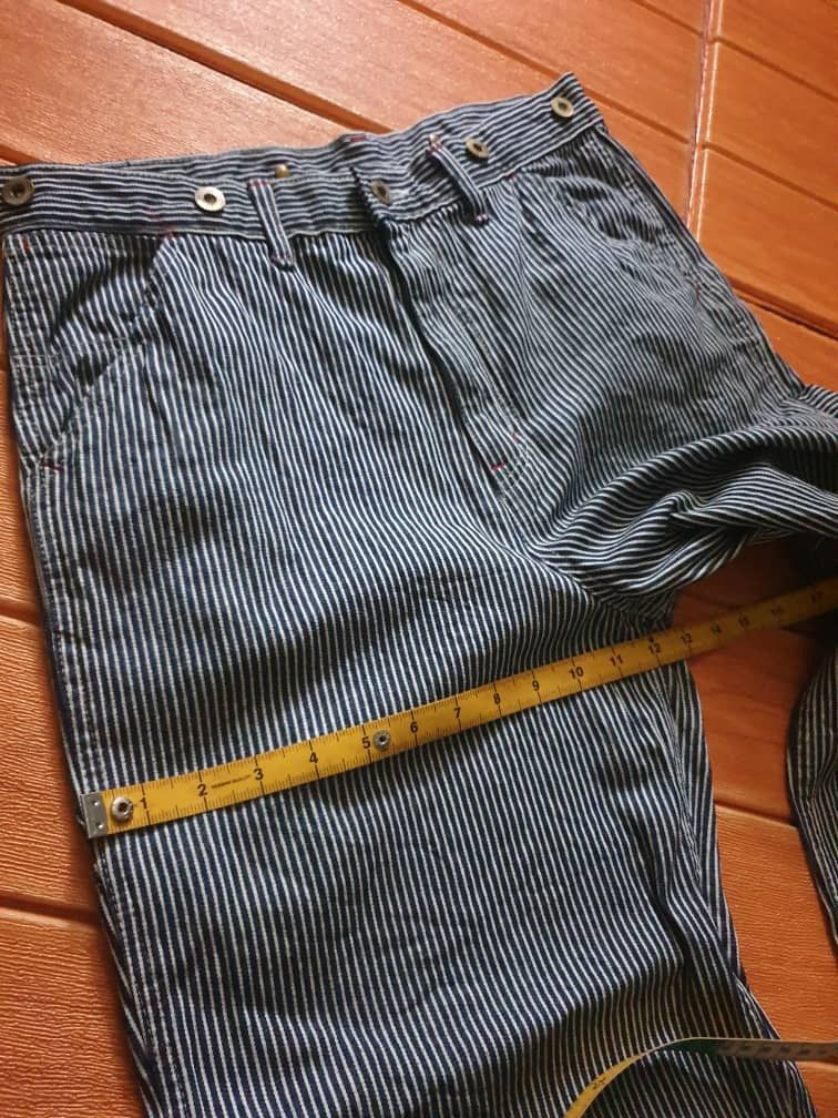 Japanese Brand 💥Harlem jeans Japanese hickory inspired pointer pant Size US 32 / EU 48 - 11 Thumbnail