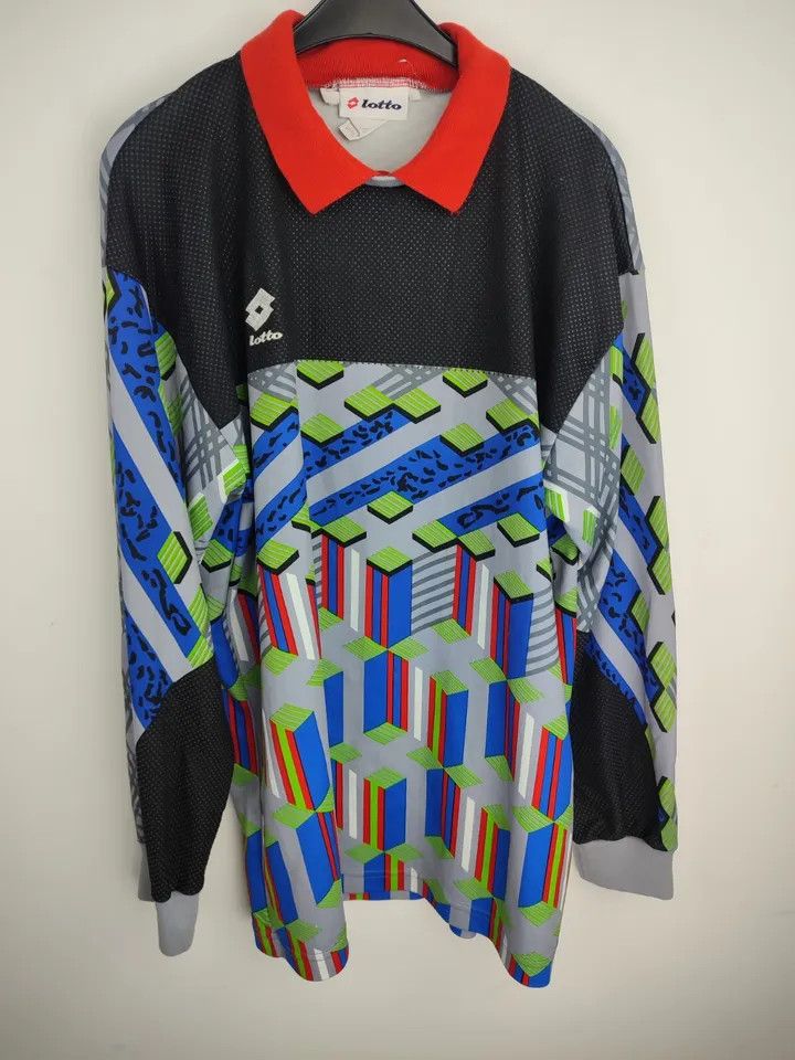 Lotto Sport Vintage LOTTO Goalkeeper FOOTBALL Kit SHIRT SOCCER JERSEY Size US XL / EU 56 / 4 - 1 Thumbnail