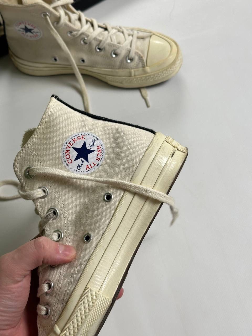 Comme des Garcons PLAY × Converse Cute Comme des Garcons Converse Sneakers 🔥 Size US 6.5 / IT 36.5 - 6 Thumbnail