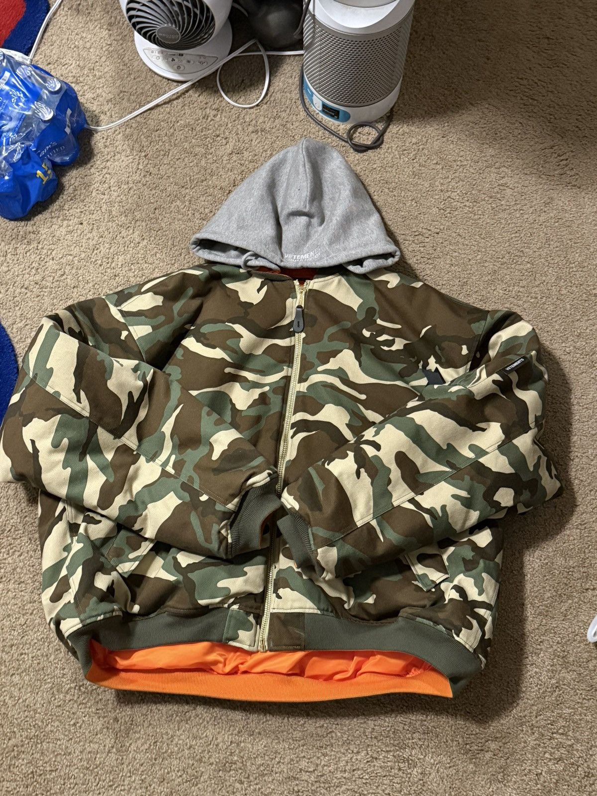 Vetements 'camo' X Alpha Industries Reversible Bomber Jacket