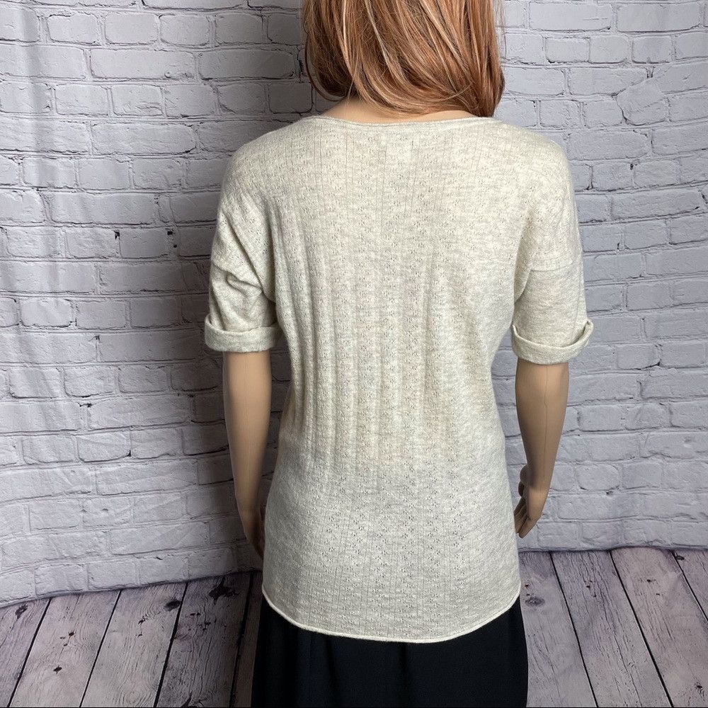 Club Monaco CLUB MONACO Cashmere Pullover Short Sleeves HEATHER GREY Si Size XS / US 0-2 / IT 36-38 - 5 Thumbnail