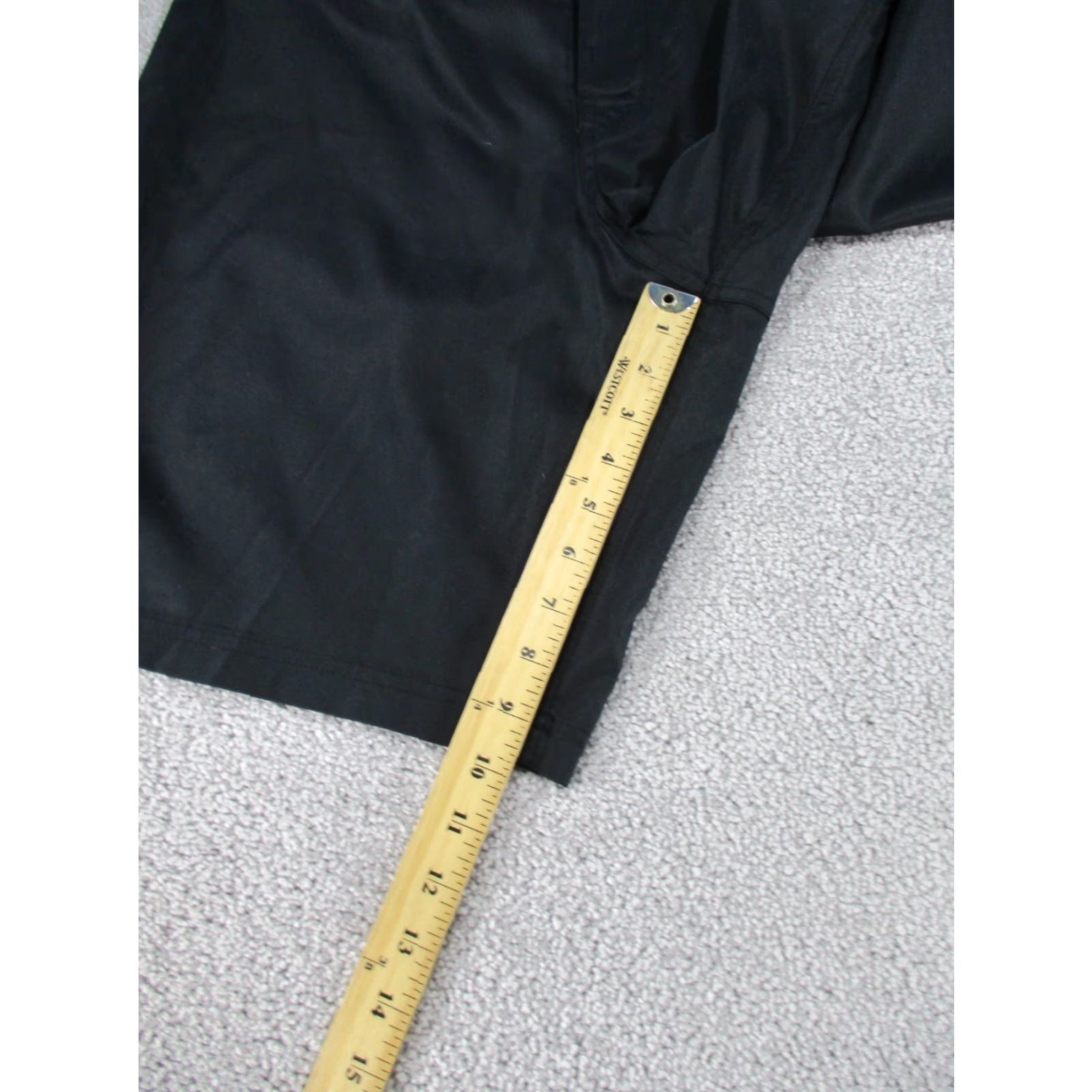 Vintage REI Bolongo Boardshorts Mens Large Black Linerless NEW - Men's Beach Swim Bottom Short with Polyester, Solid Pattern, Regular Size L Size US 33 - 3 Thumbnail