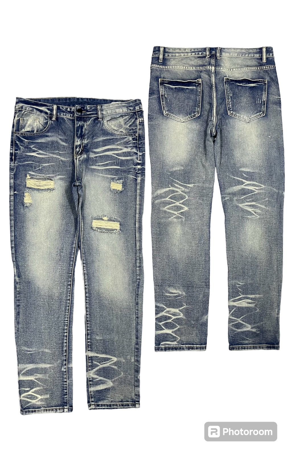 If Six Was Nine HYSTERIC GLAMOUR INSPIRED JAPANESE UNBRAND DENIM DISTRESSED Size US 33 - 1 Thumbnail