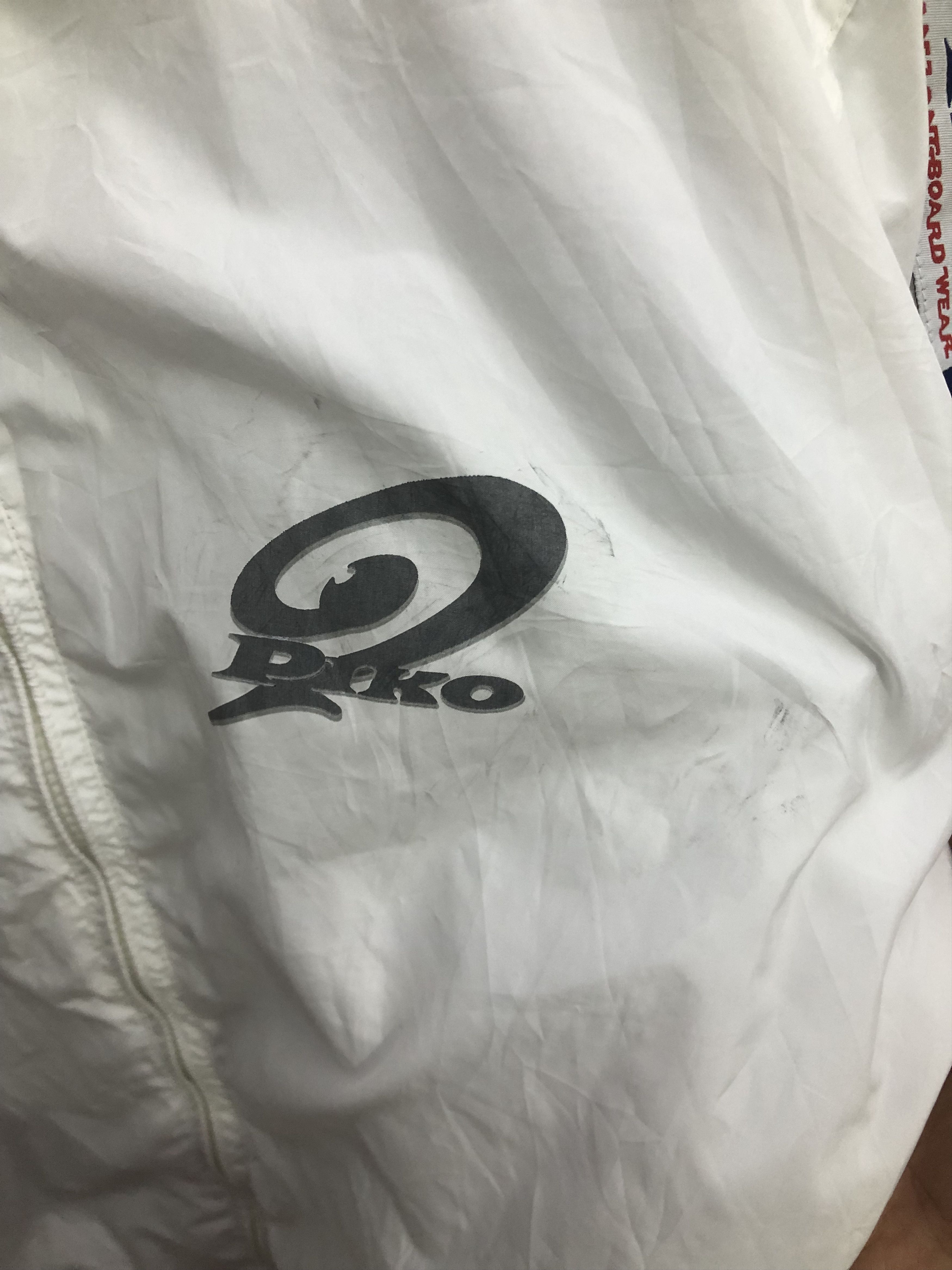 Vintage Vintage Piko Tape Logo Windbreaker Jacket White Size US S / EU 44-46 / 1 - 5 Thumbnail