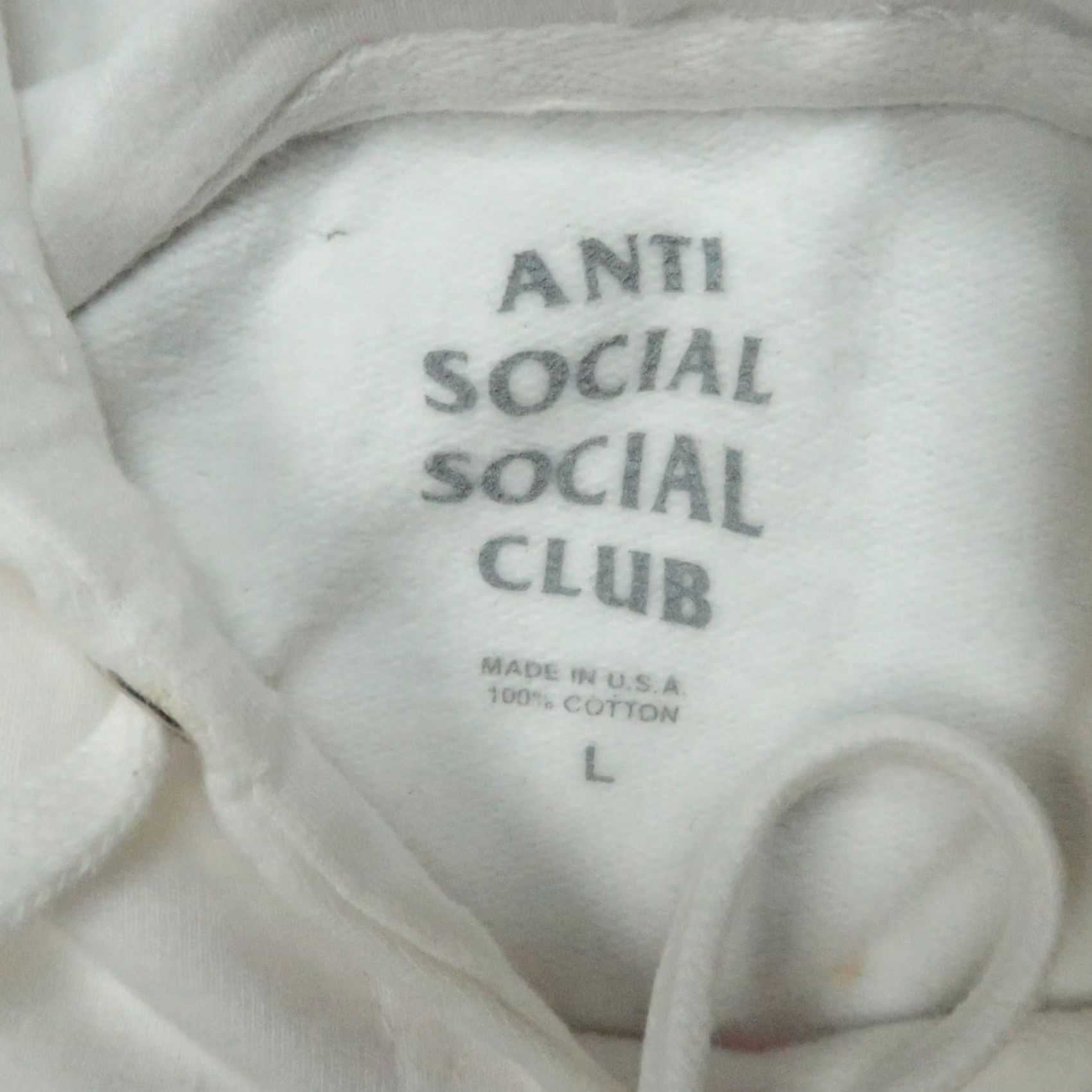 Anti Social Social Club VINTAGE Anti Social Social Club Hoodie Mens Large White Graphic ASSC Streetwear Hooded Size US L / EU 52-54 / 3 - 4 Thumbnail