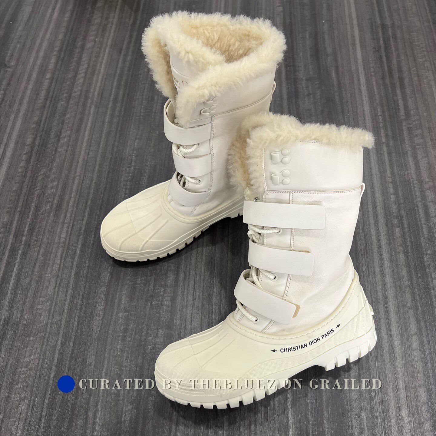Dior Dior White Mid-Calf Snow Boots Size US 7.5 / IT 37.5 - 1 Thumbnail